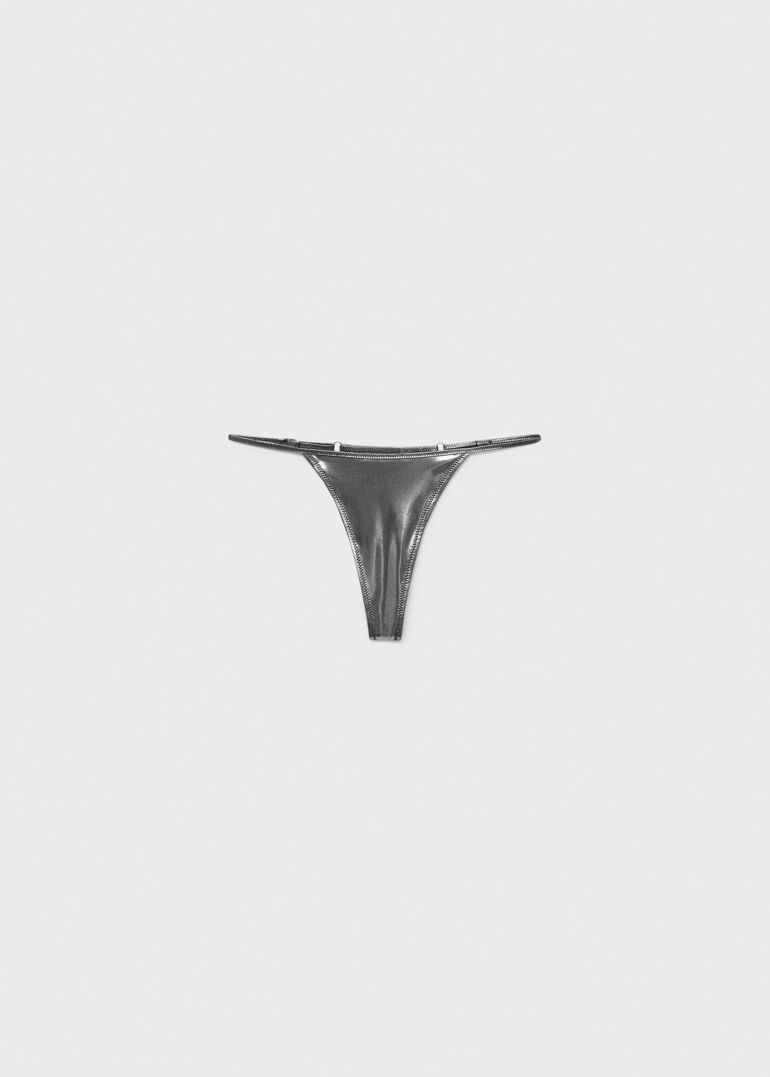 Metallic-effect bikini bottoms - Article without model