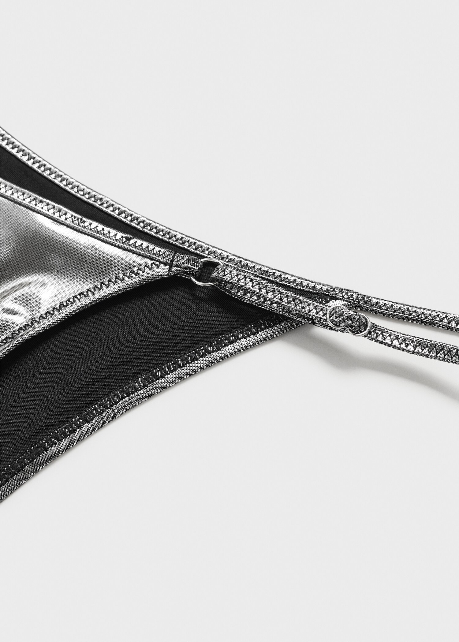 Metallic-effect bikini bottoms - Details of the article 8
