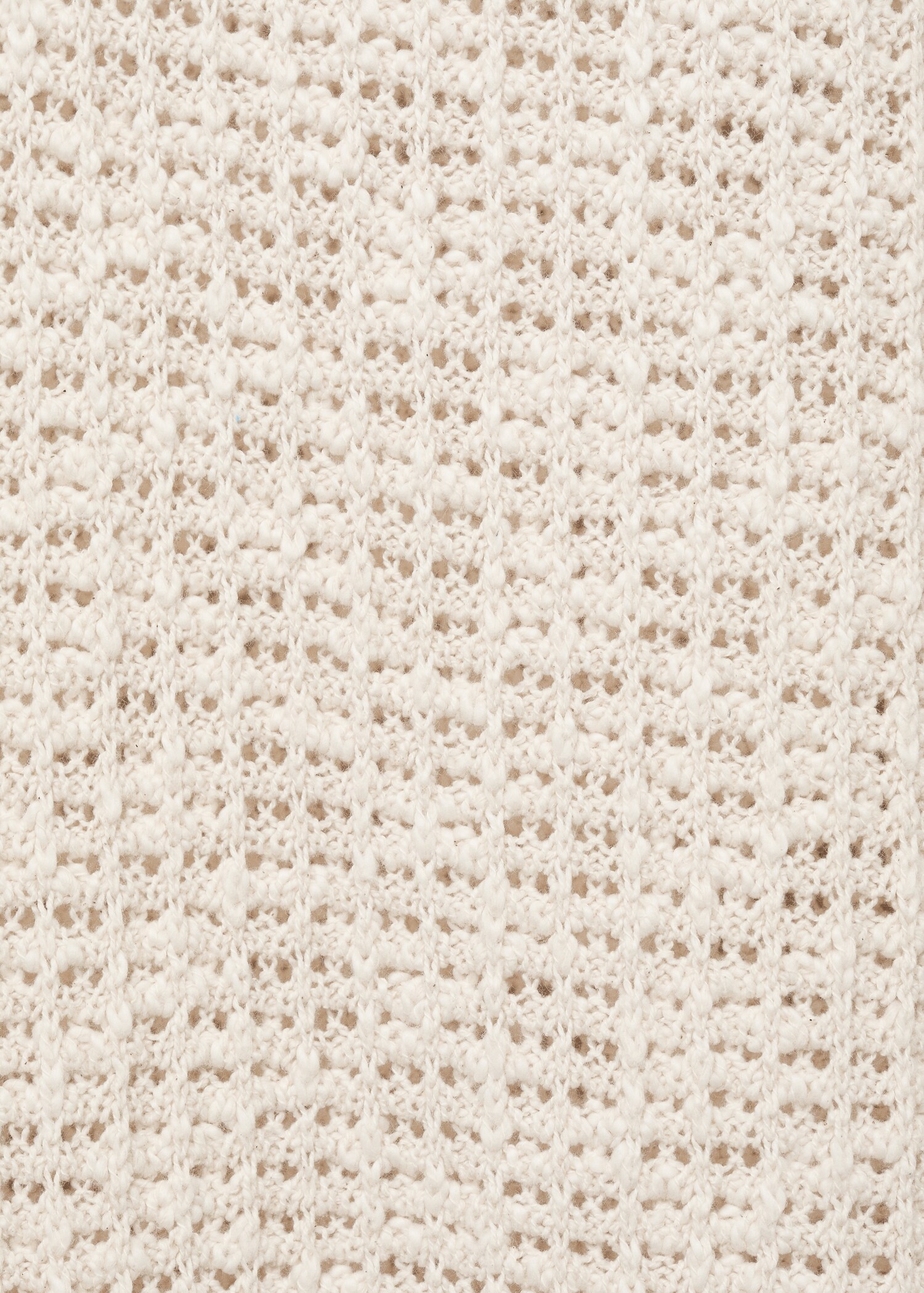 Openwork knitted cotton polo shirt - Details of the article 0