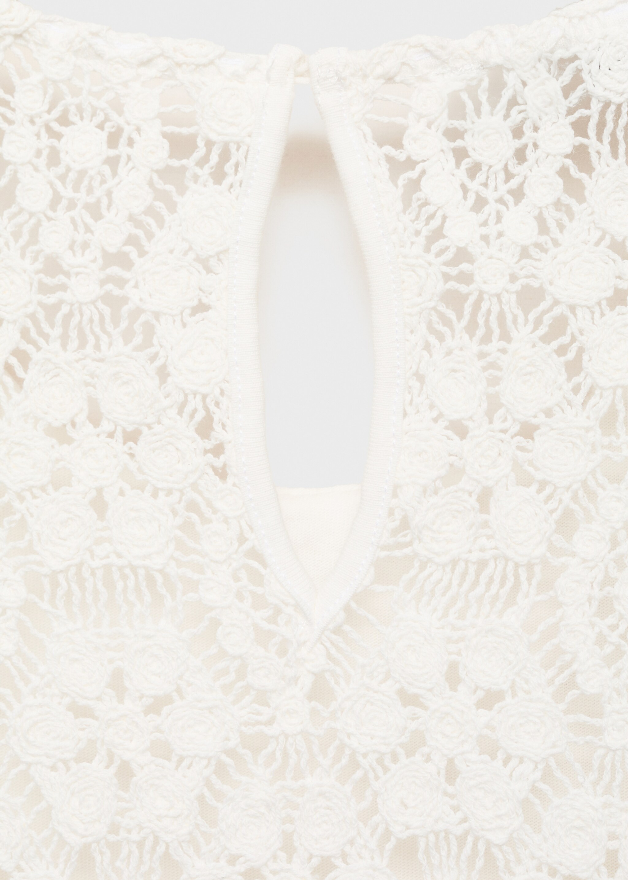 Straight-fit crochet top - Details of the article 8
