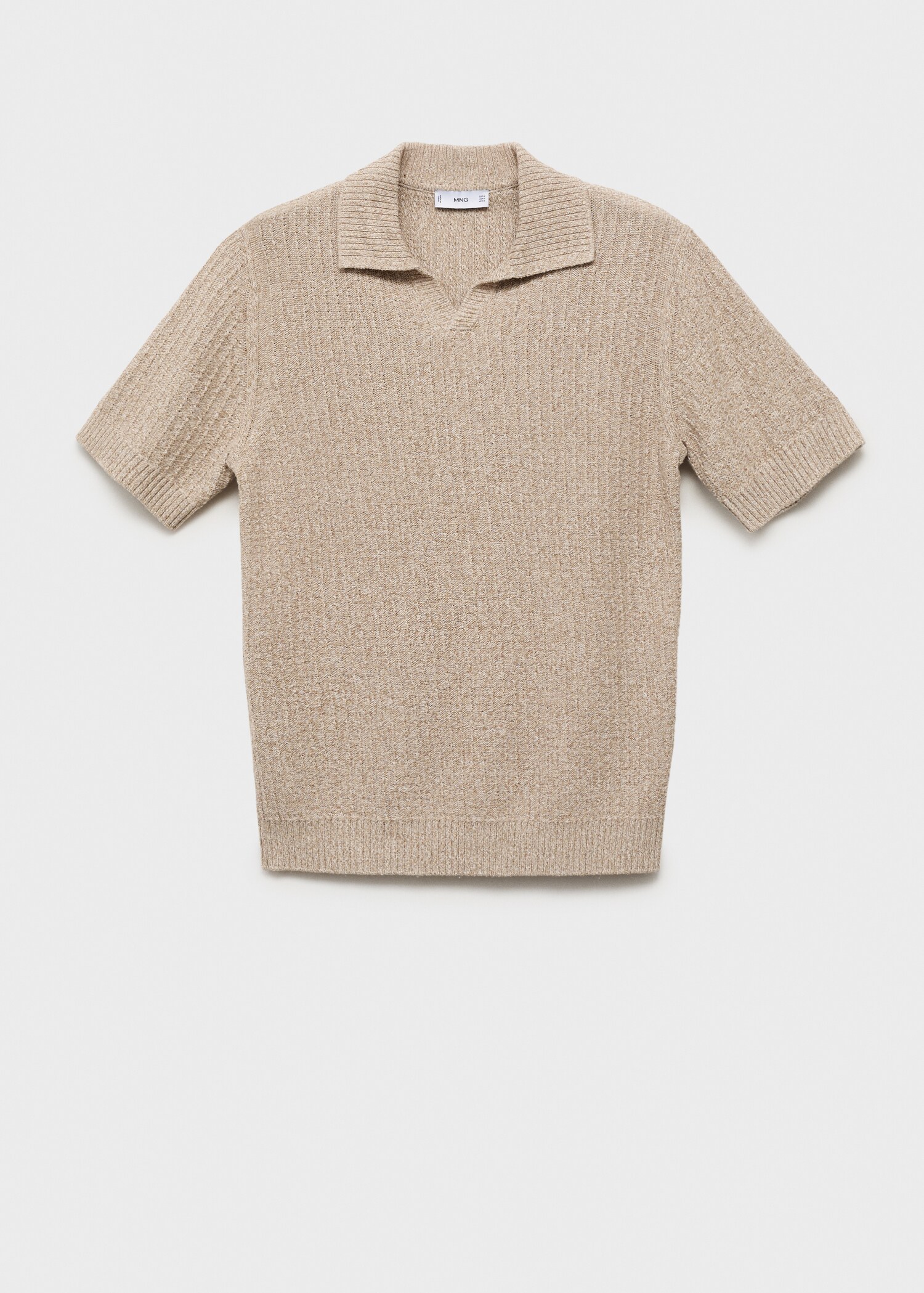 Polo coton maille structuré - Article sans modèle