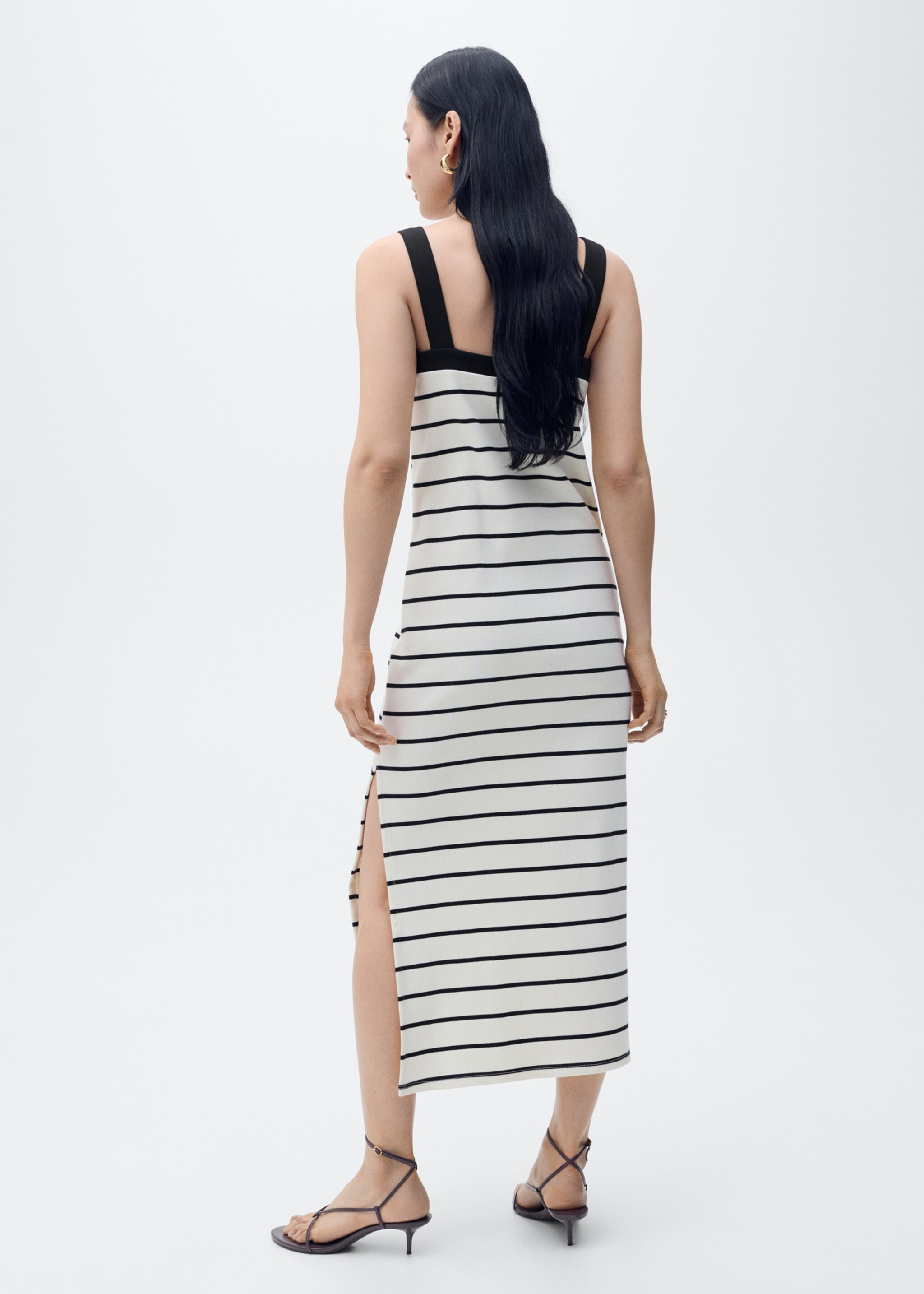 Striped midi dress - Reverse of the article