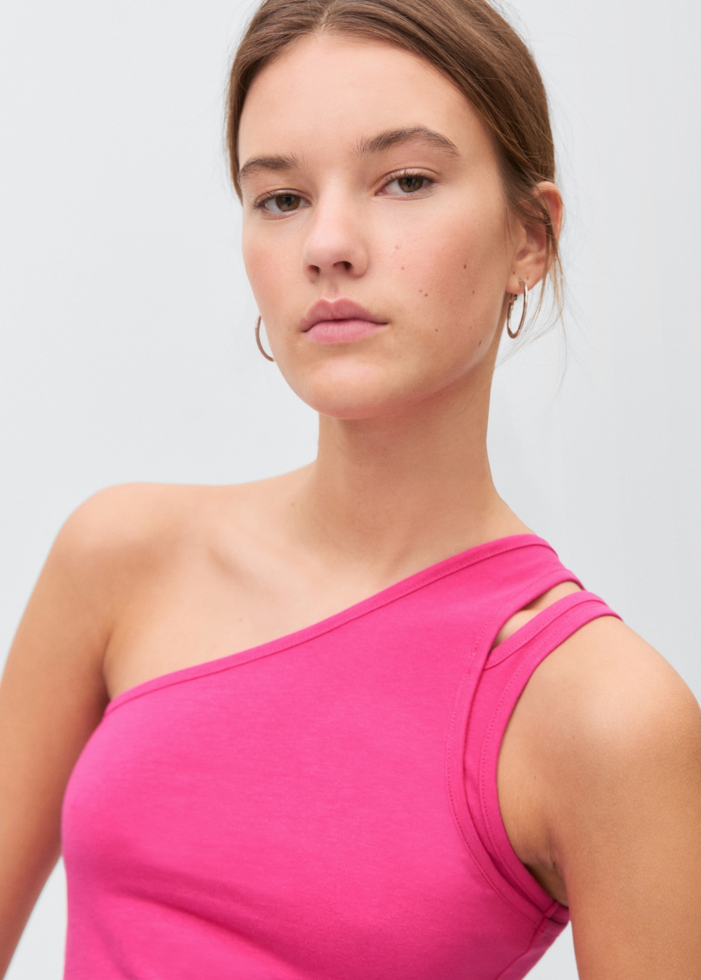 Plain asymmetrical top - Teen | MANGO USA