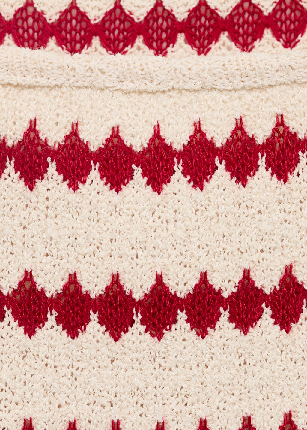 トップス Geometric Pattern Knitted Top Geometric Pattern Knitted Top -gray- – OBLIGE