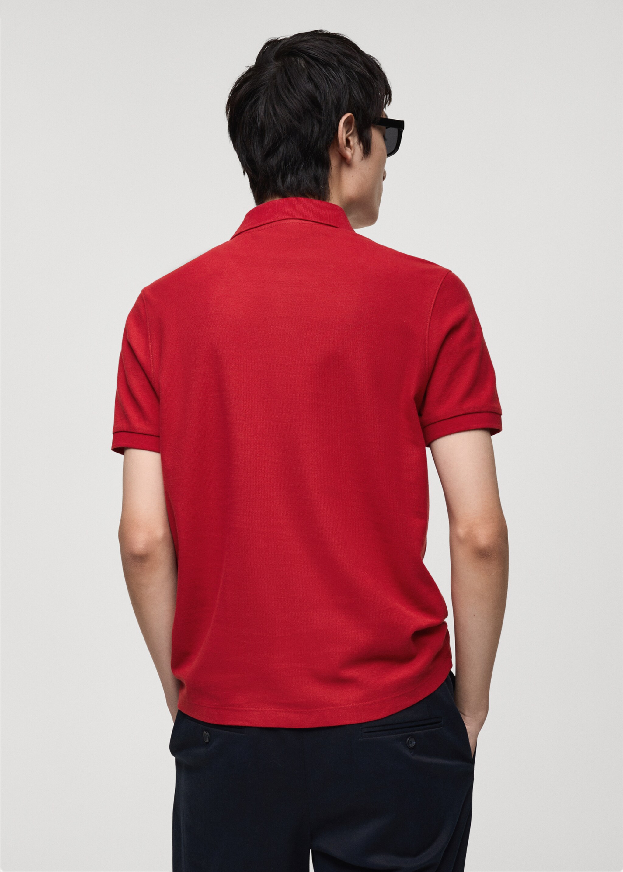 Polo 100% algodón bordado gráfico pecho - Reverso del artículo