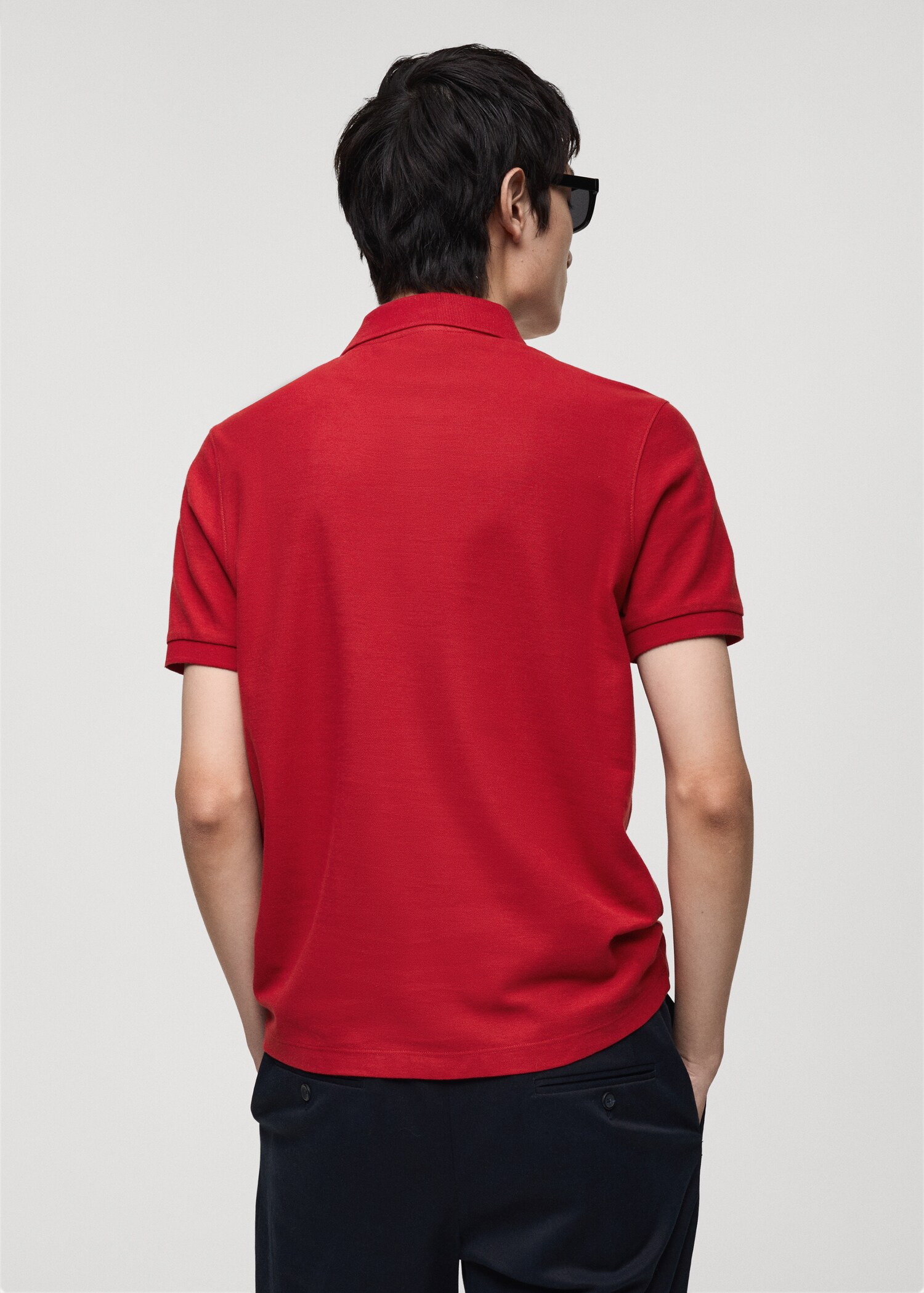 Polo 100% algodón bordado gráfico pecho - Reverso del artículo