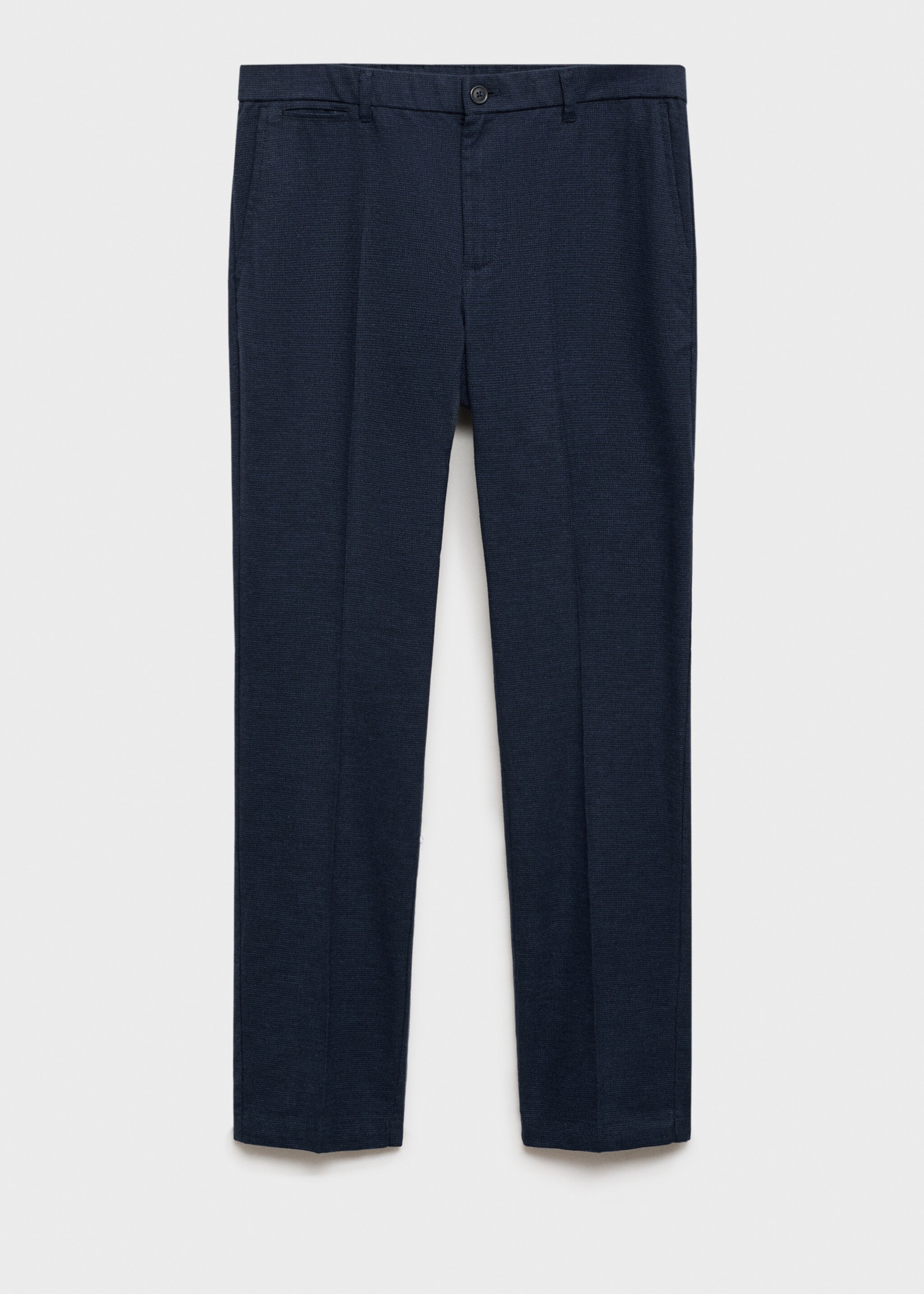 Micro-houndstooth flannel trousers - Article without model