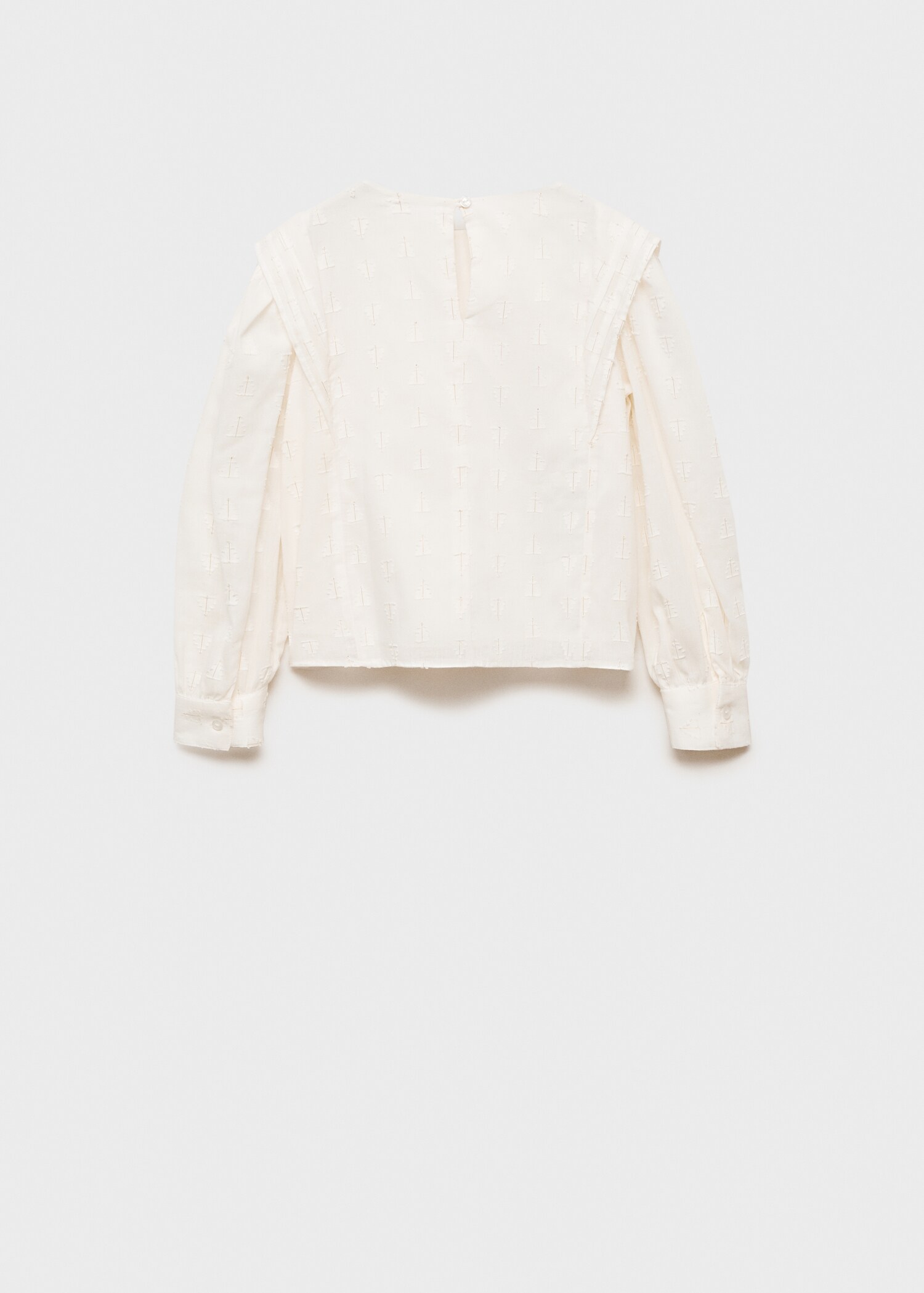 Bluse mit Metallic-Garn - Rückseite des Artikels