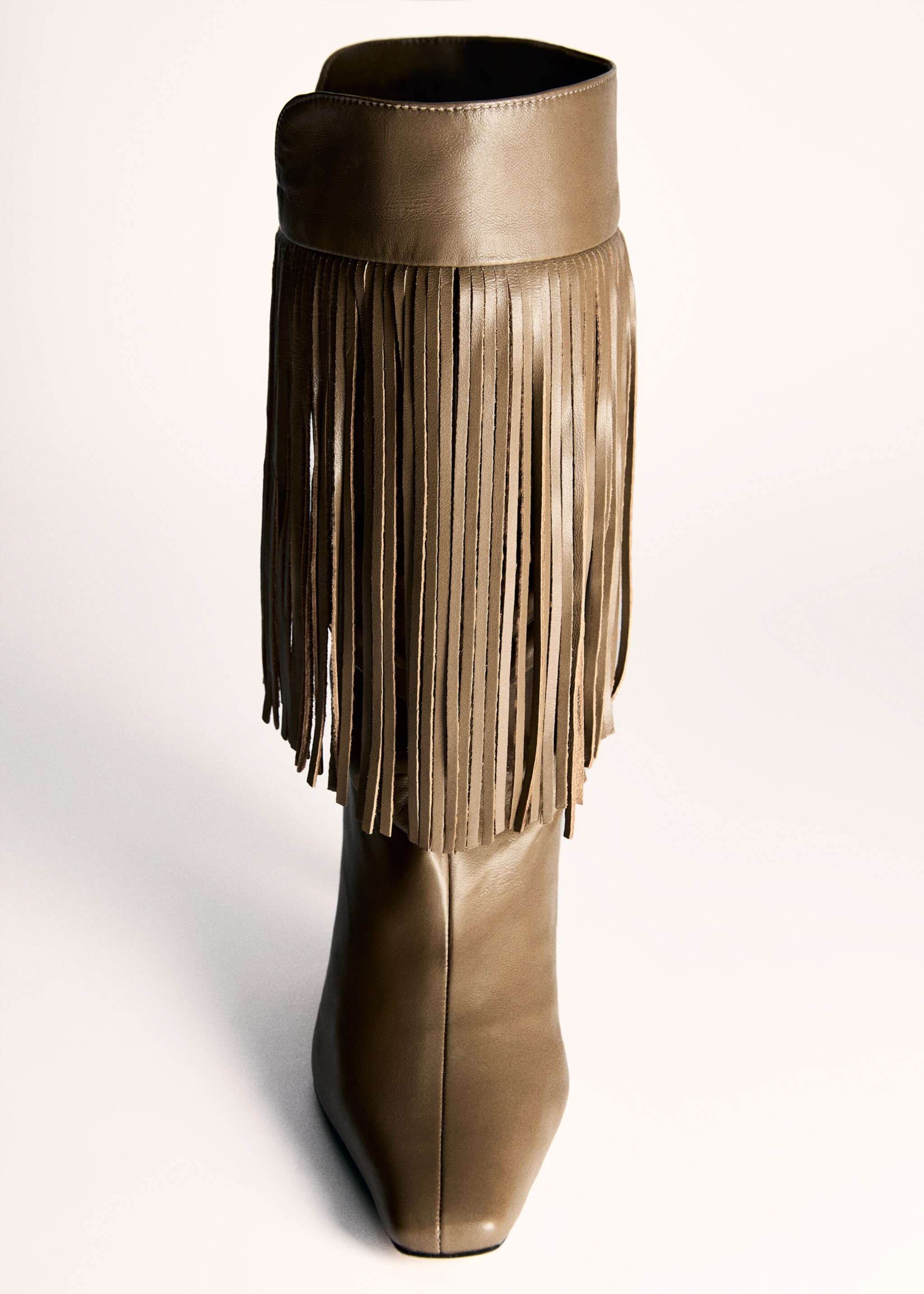 Bottines cuir talon franges - Détail de l'article 5