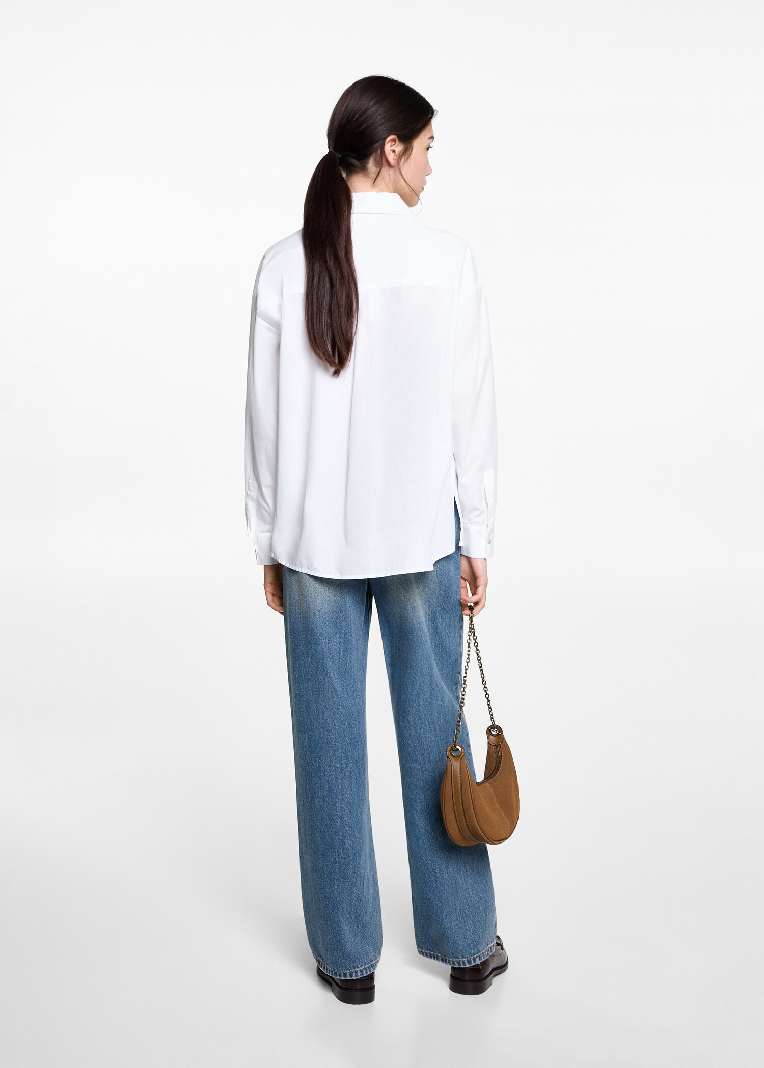 Camisa cotó oversize - Revers de l'article