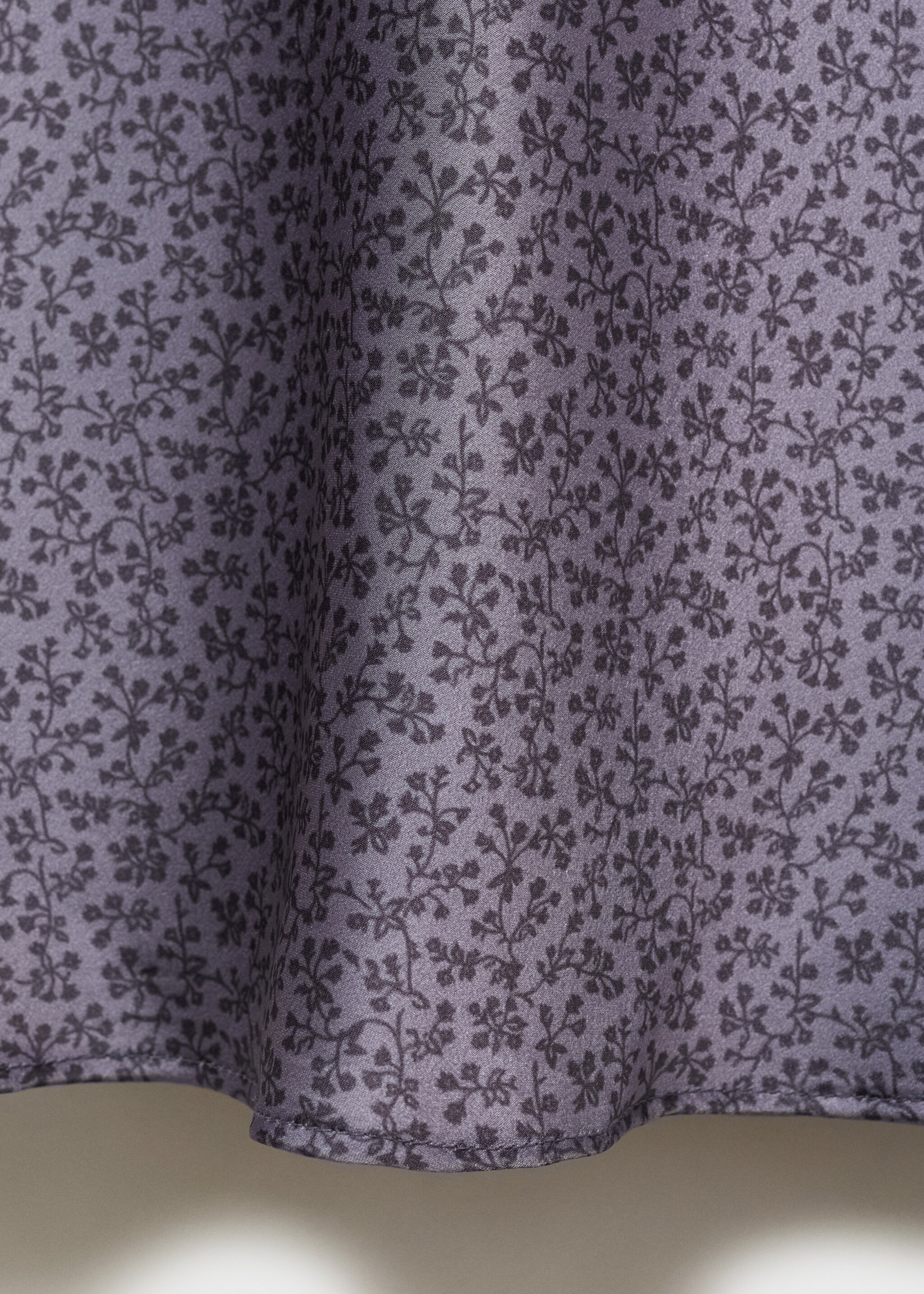 Printed satin skirt - Details of the article 0