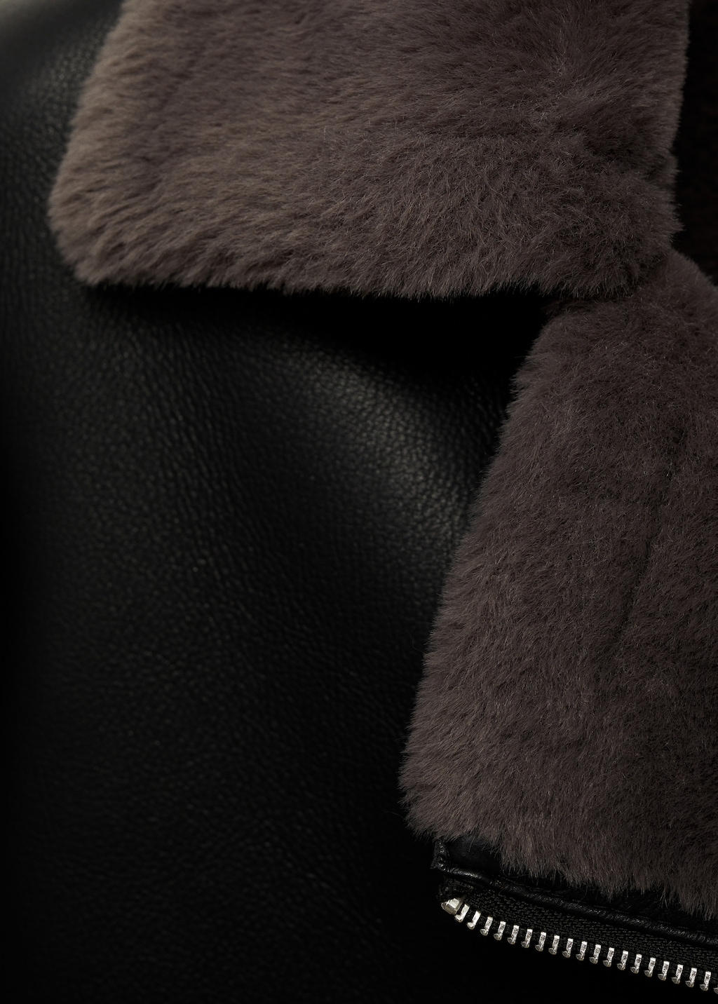 Jacket with shearling-effect lining - Women | MANGO USA