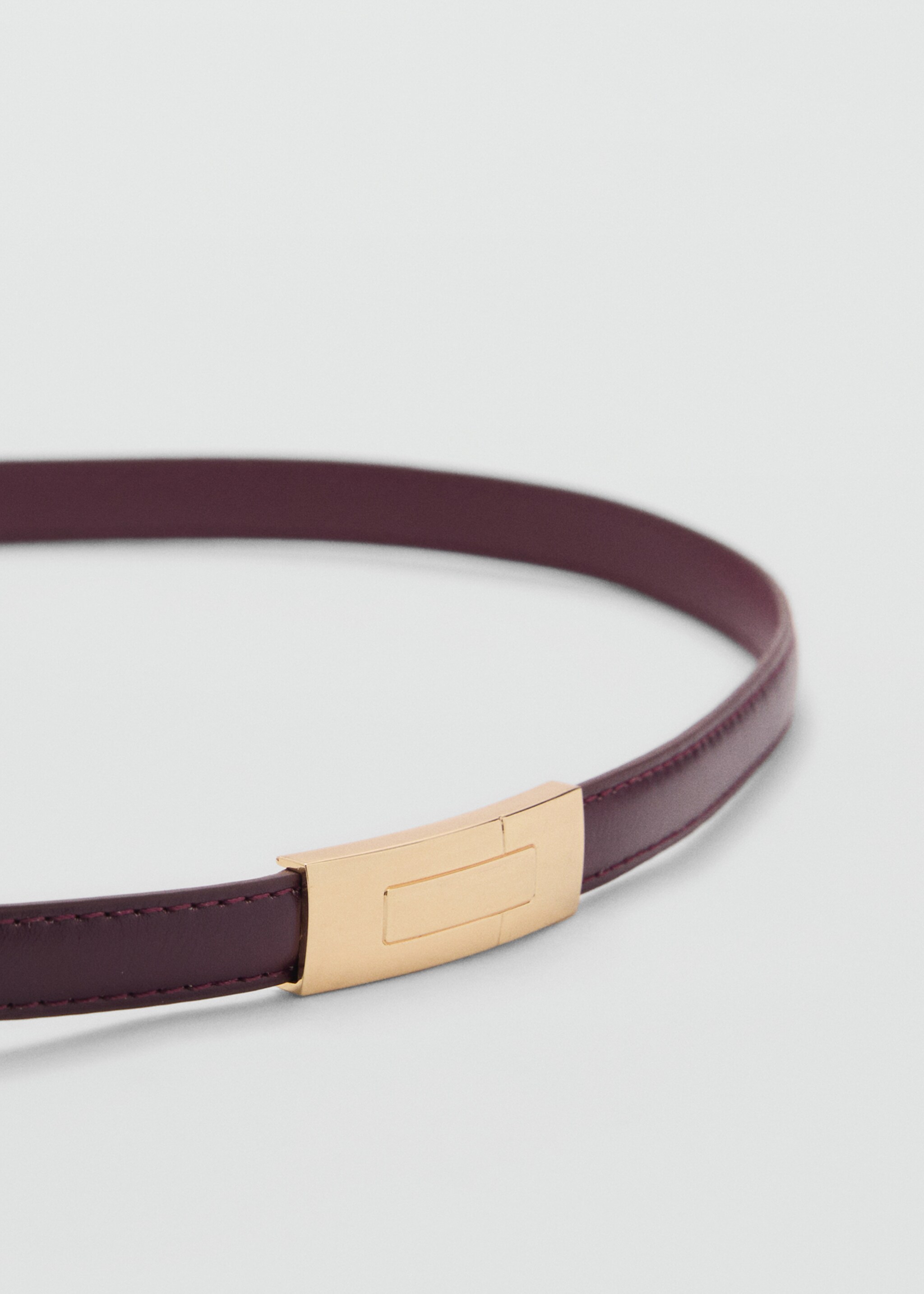 Thin belt with metal buckle - Medium plane