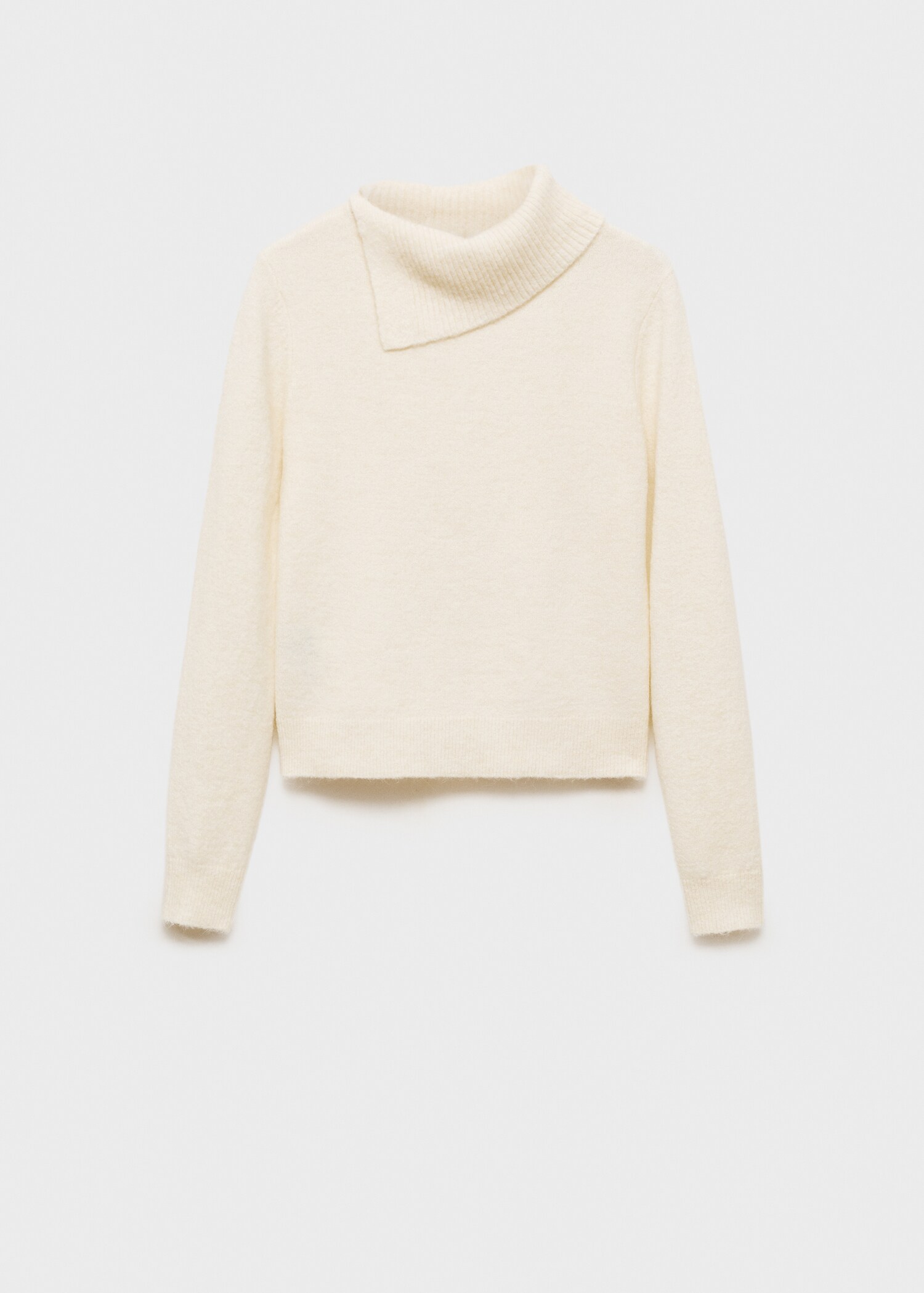 Sweater with wraparound lapel neck - Article without model