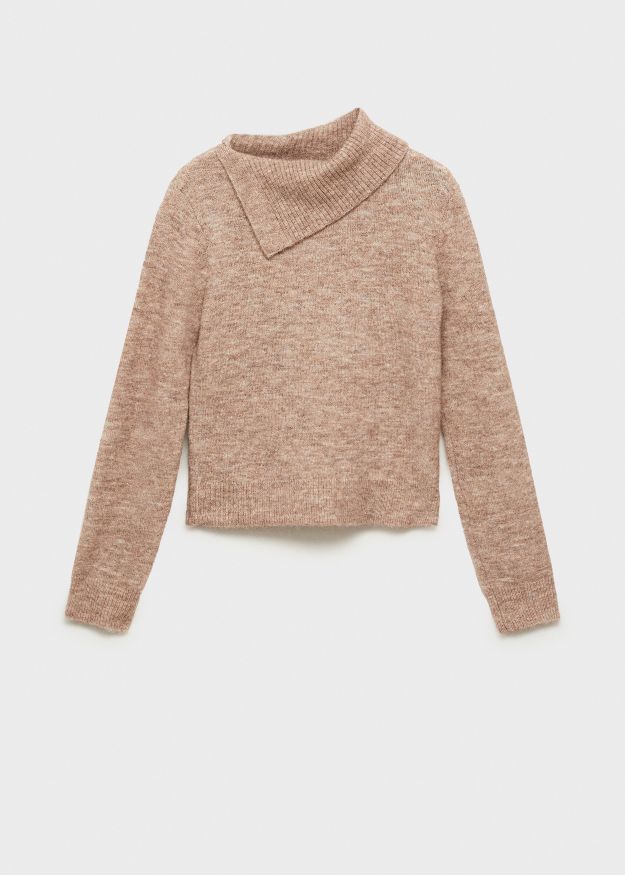 Sweater with wraparound lapel neck - Article without model
