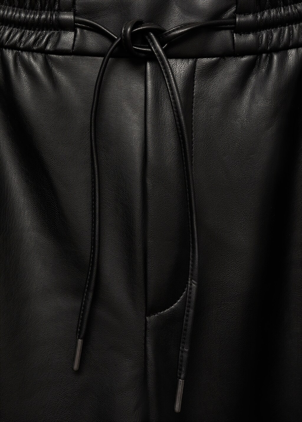 Mango faux leather joggers hotsell