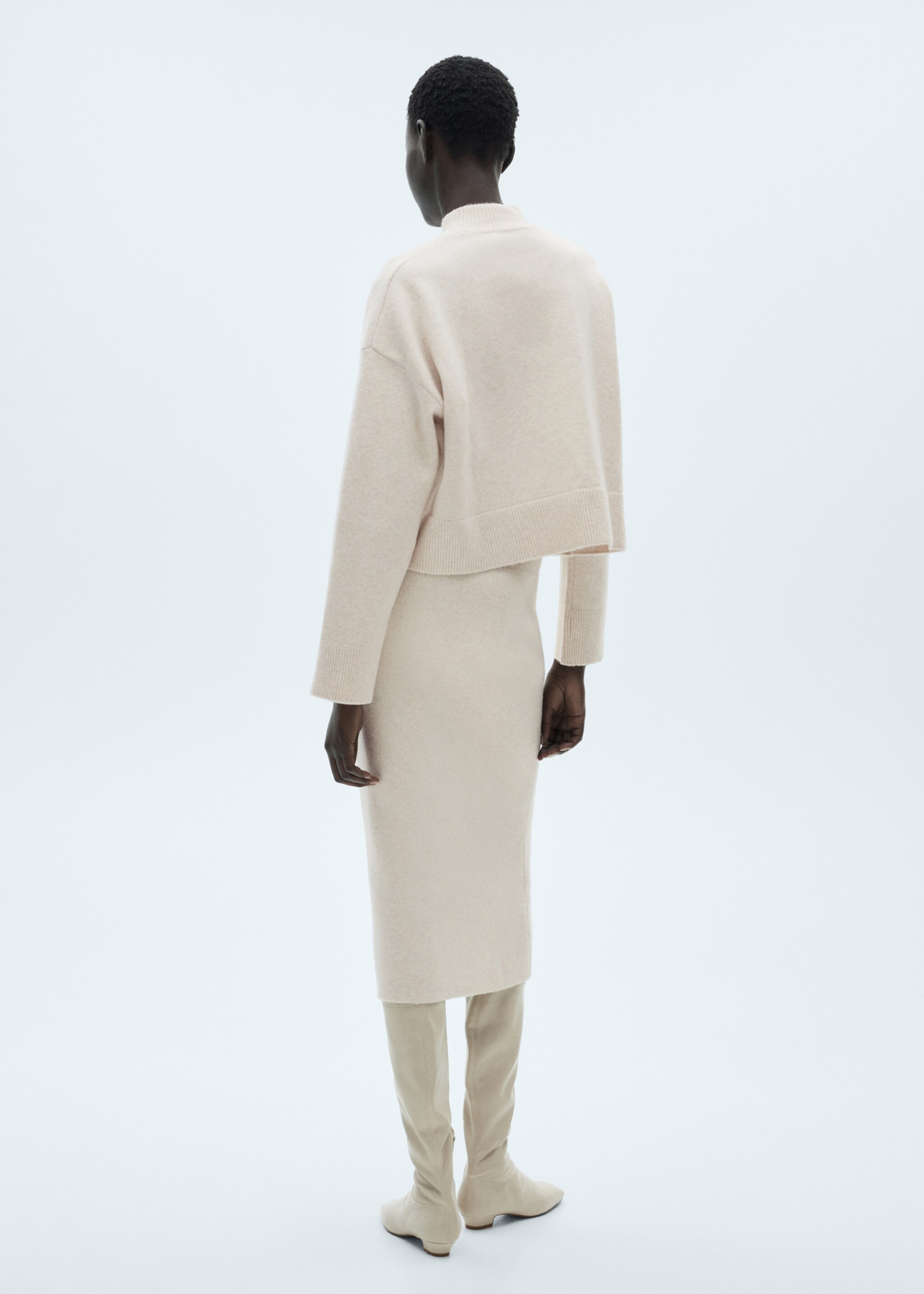 Perkins neck knitted sweater - Reverse of the article