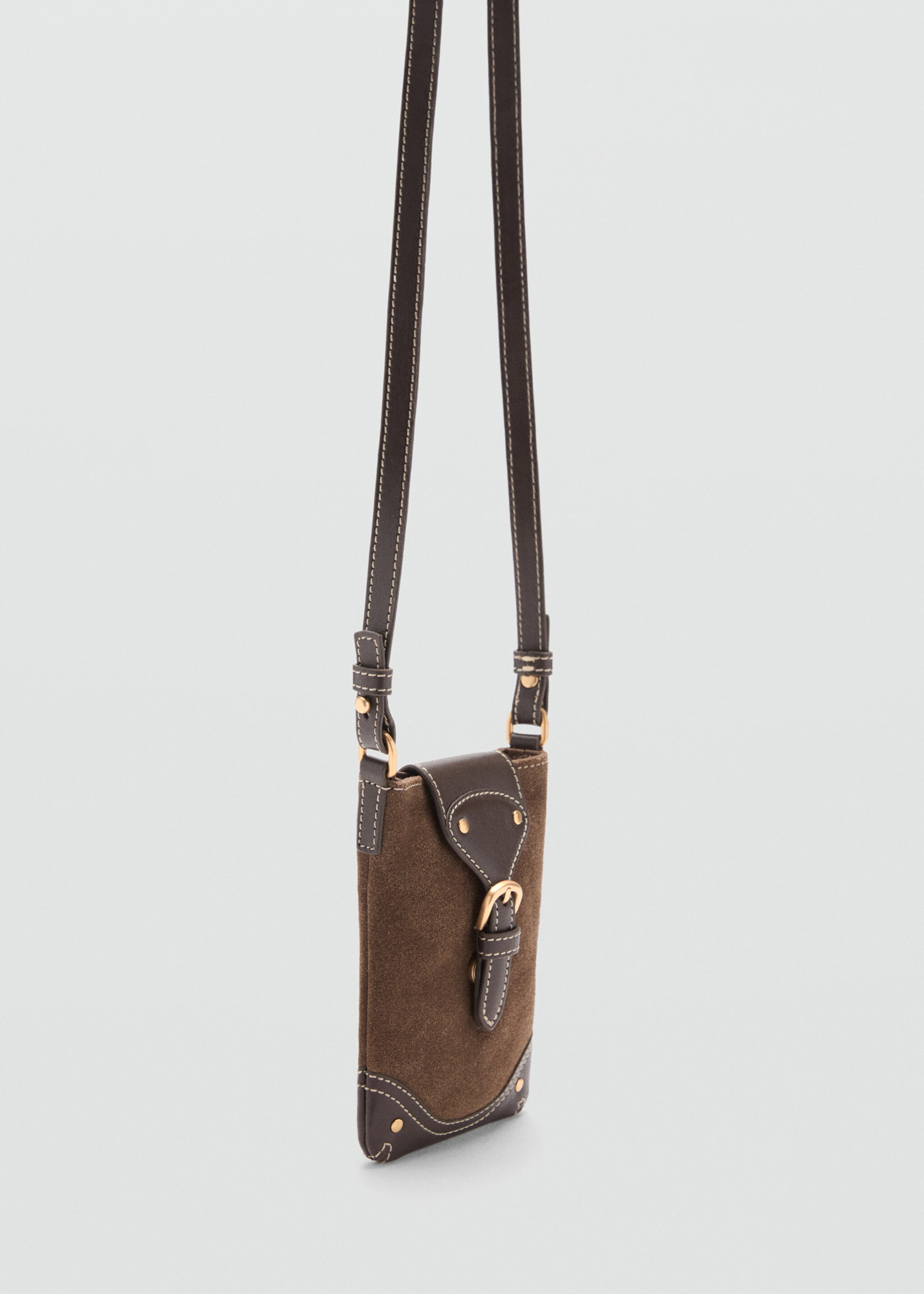 Leather buckle mobile case - Medium plane