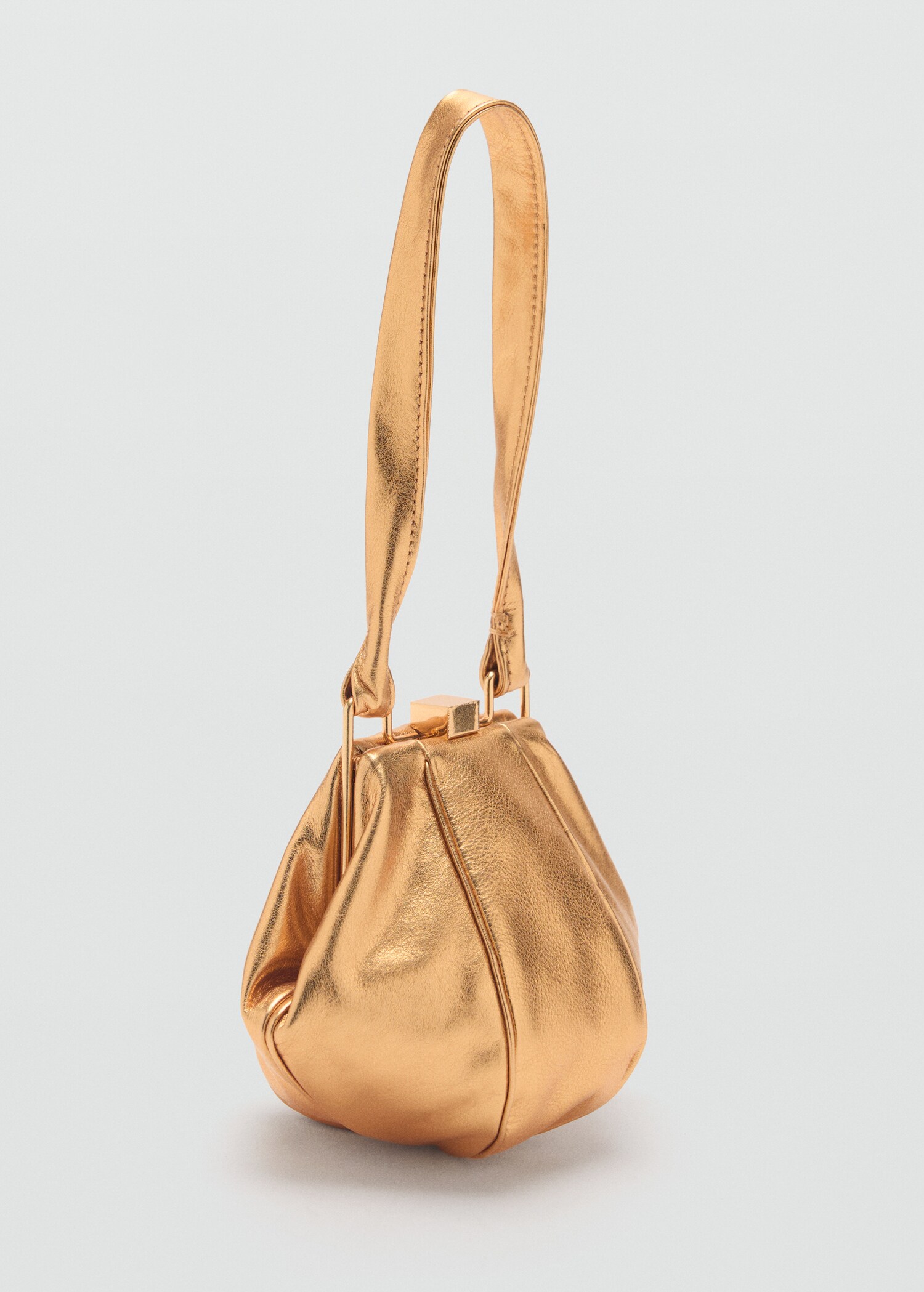 Ledertasche mit Metallic-Effekt - Mittlere Ansicht