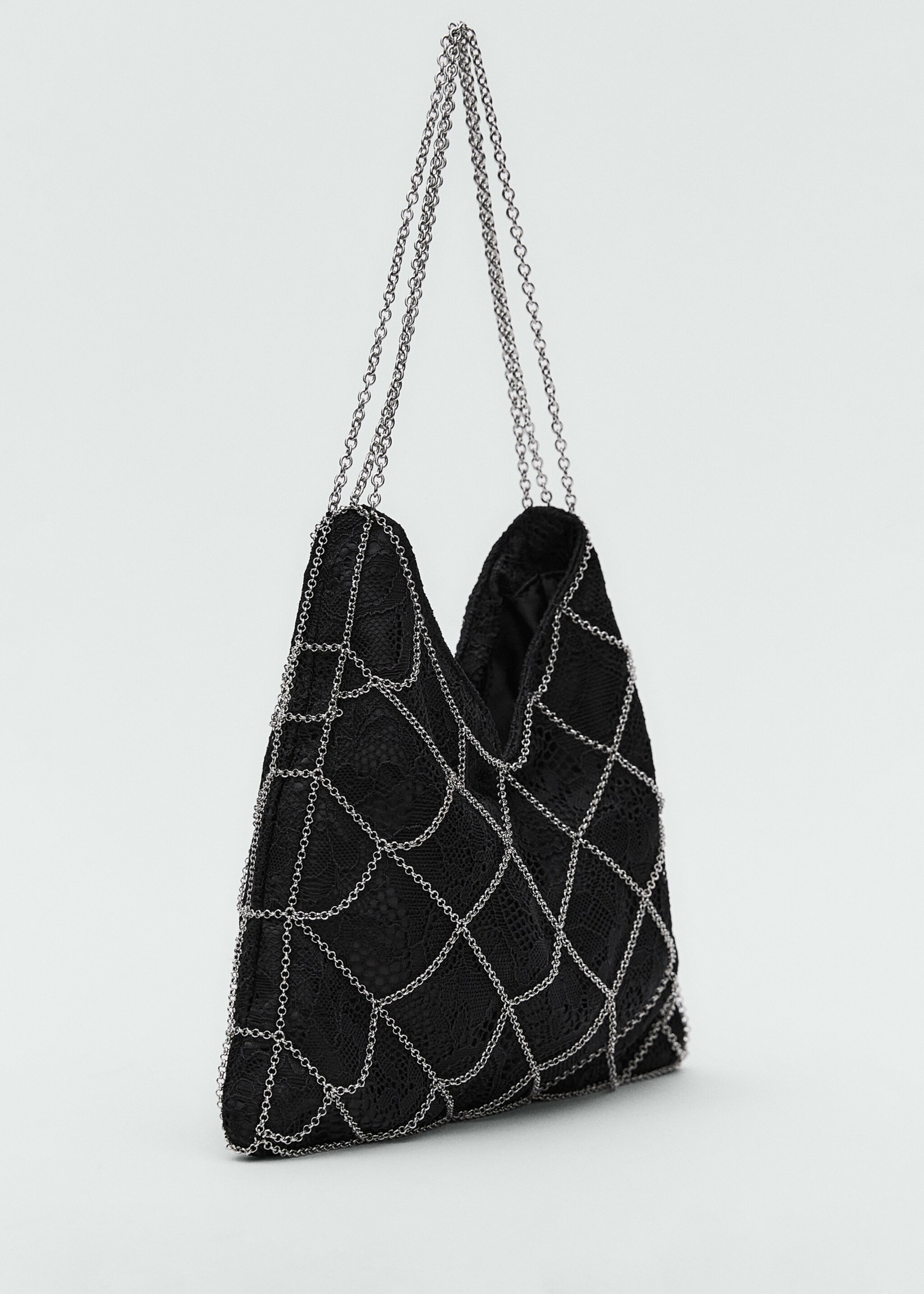 Bolso guipur malla cadena - Plano medio