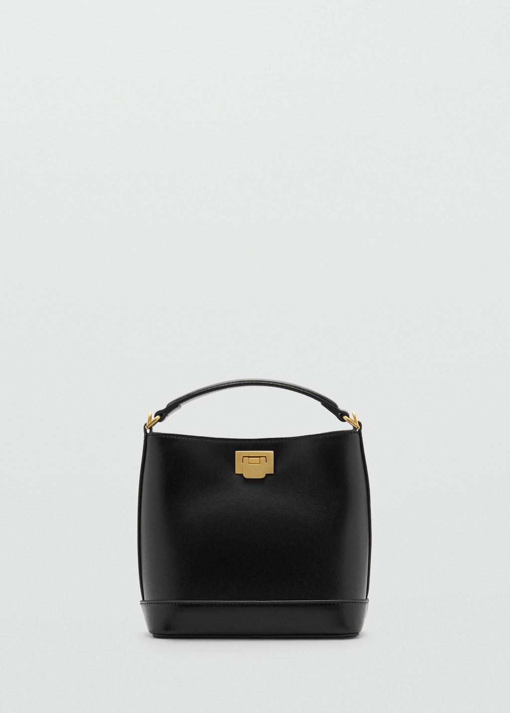 Mini shopper bag with metallic detail - Women | MANGO Japan