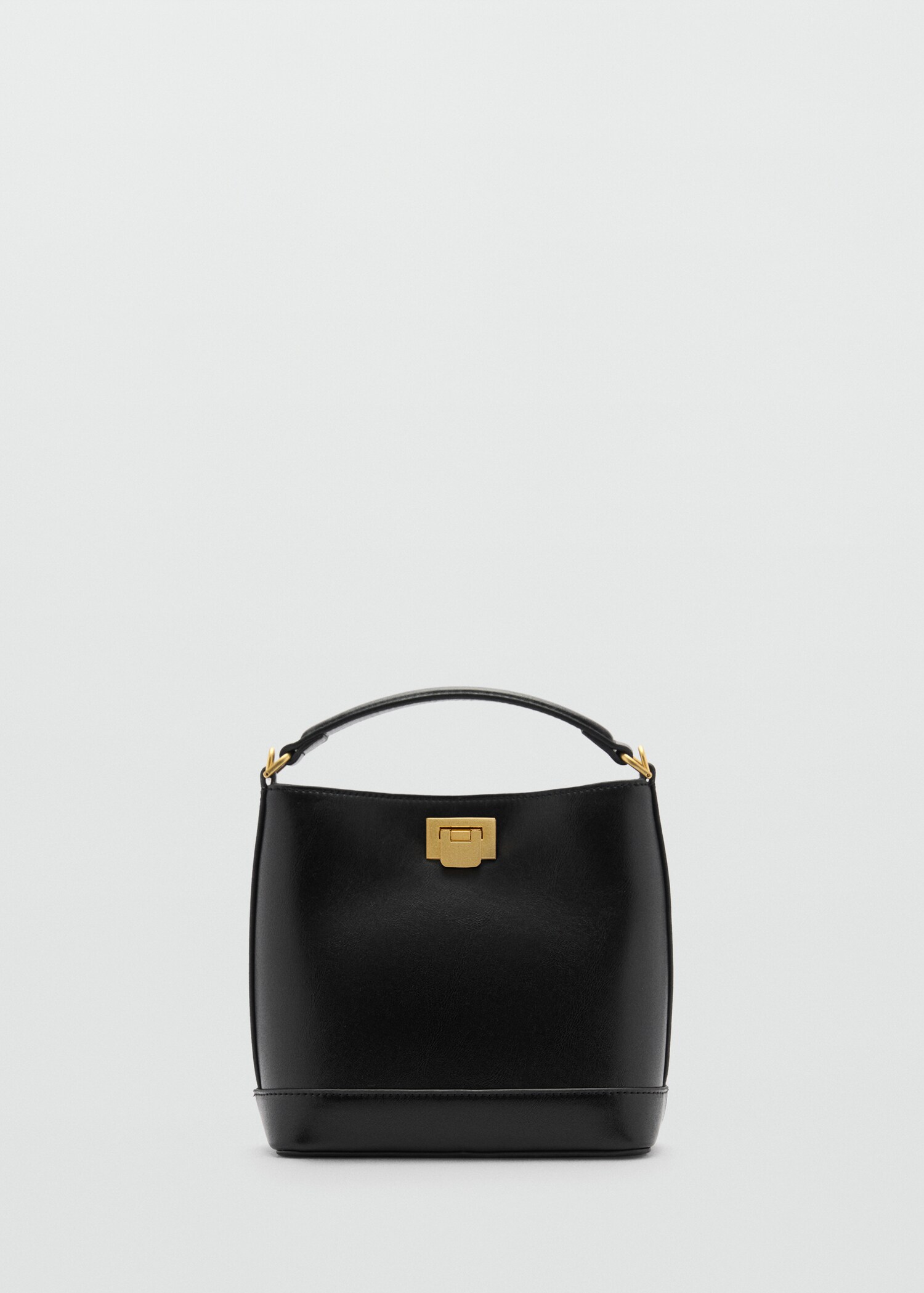Mini shopper bag with metallic detail - Article without model