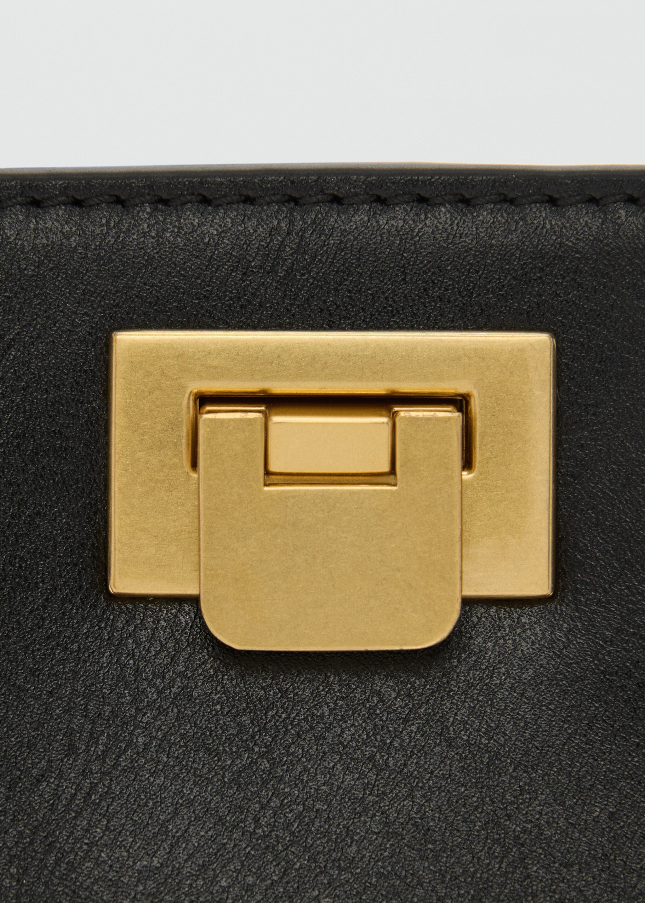 Mini shopper bag with metallic detail - Details of the article 2