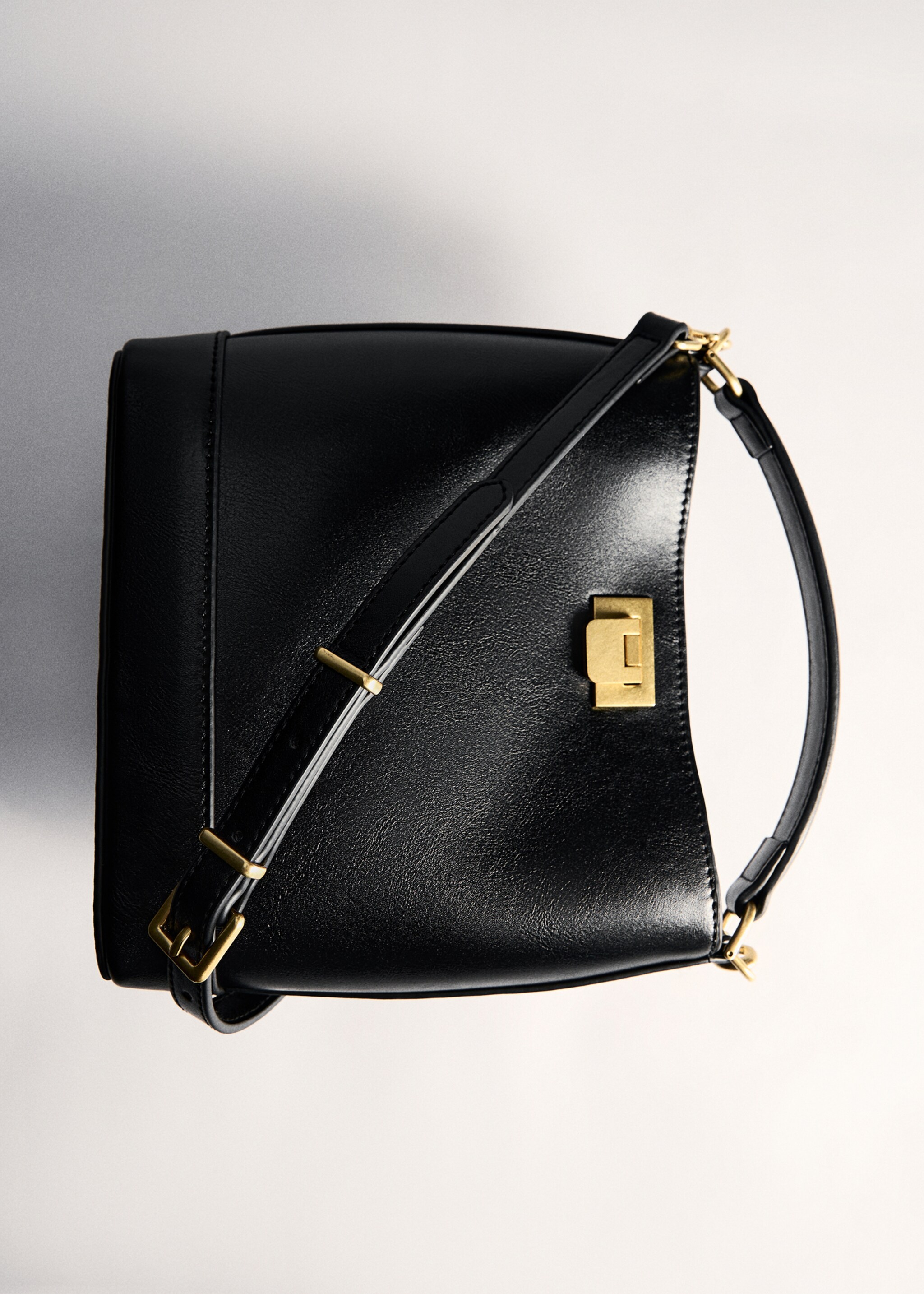 Mini shopper bag with metallic detail - Details of the article 5