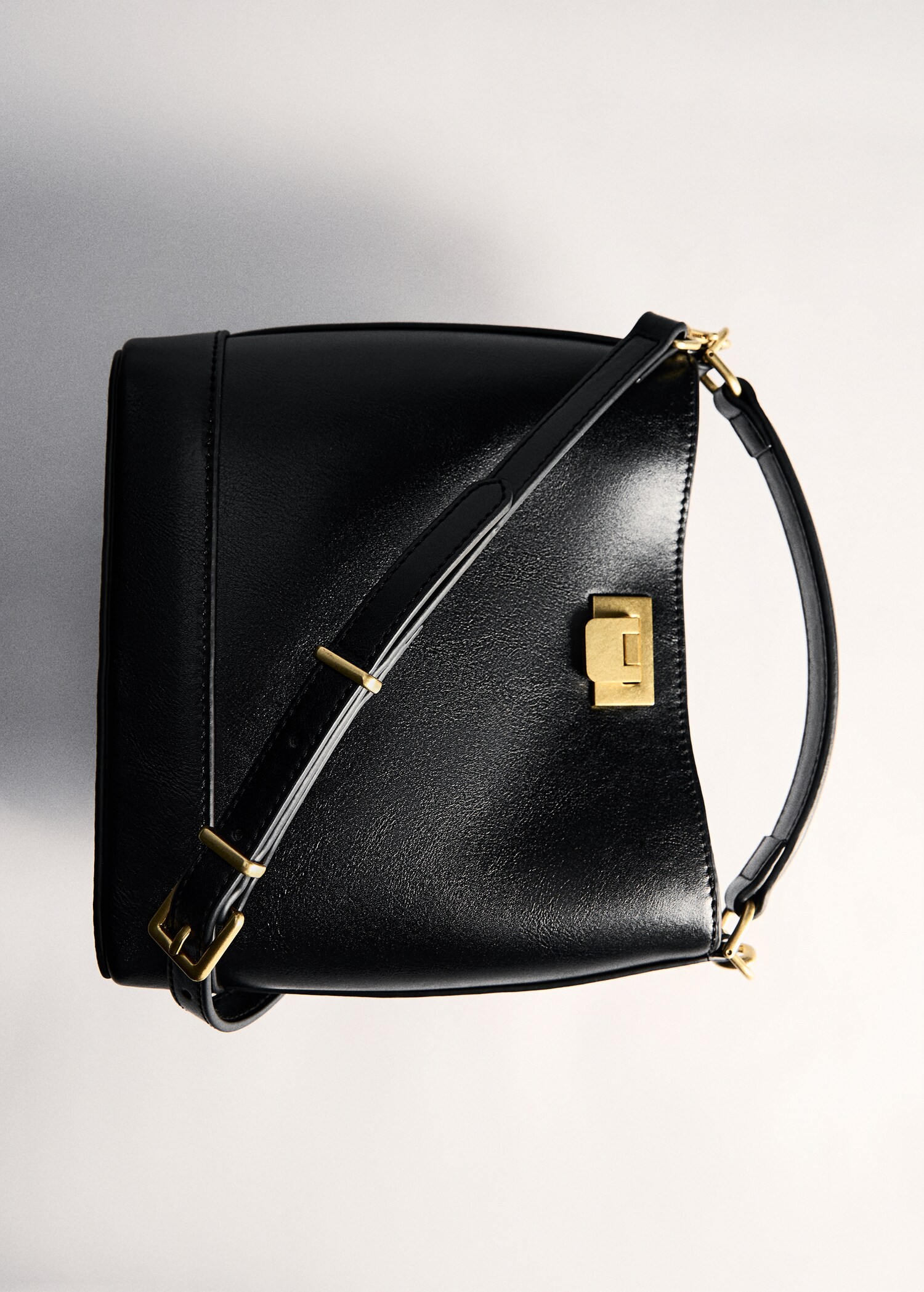 Mini shopper bag with metallic detail - Details of the article 5