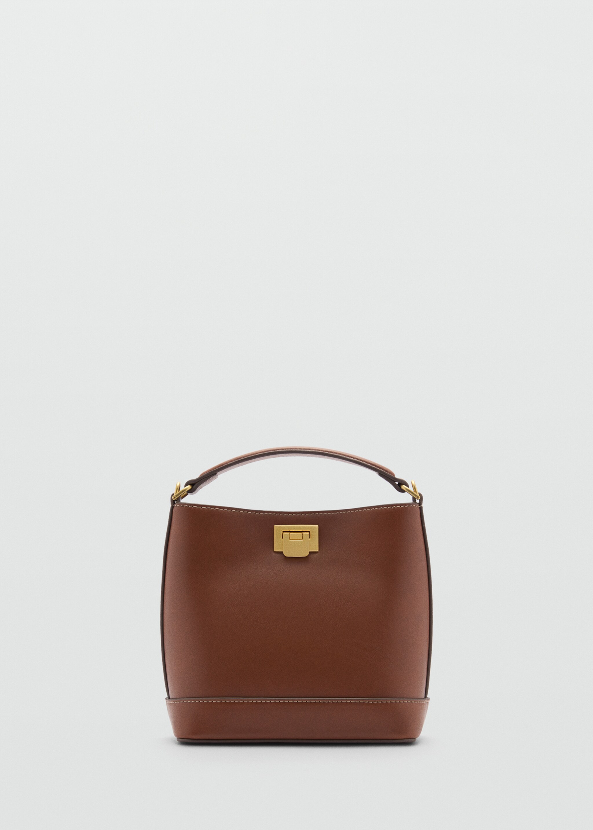 Mini shopper bag with metallic detail - Article without model
