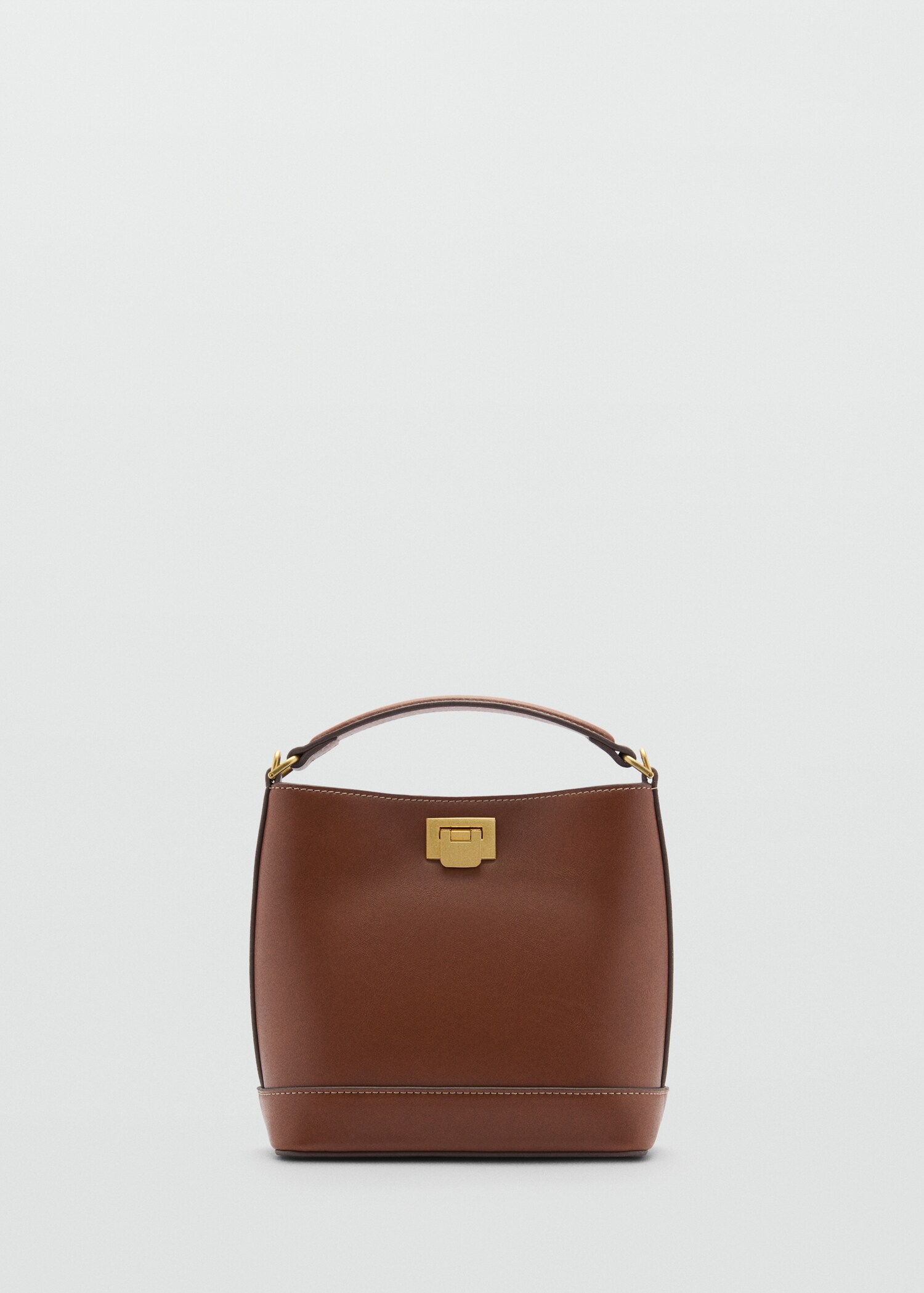 Mini shopper bag with metallic detail - Article without model