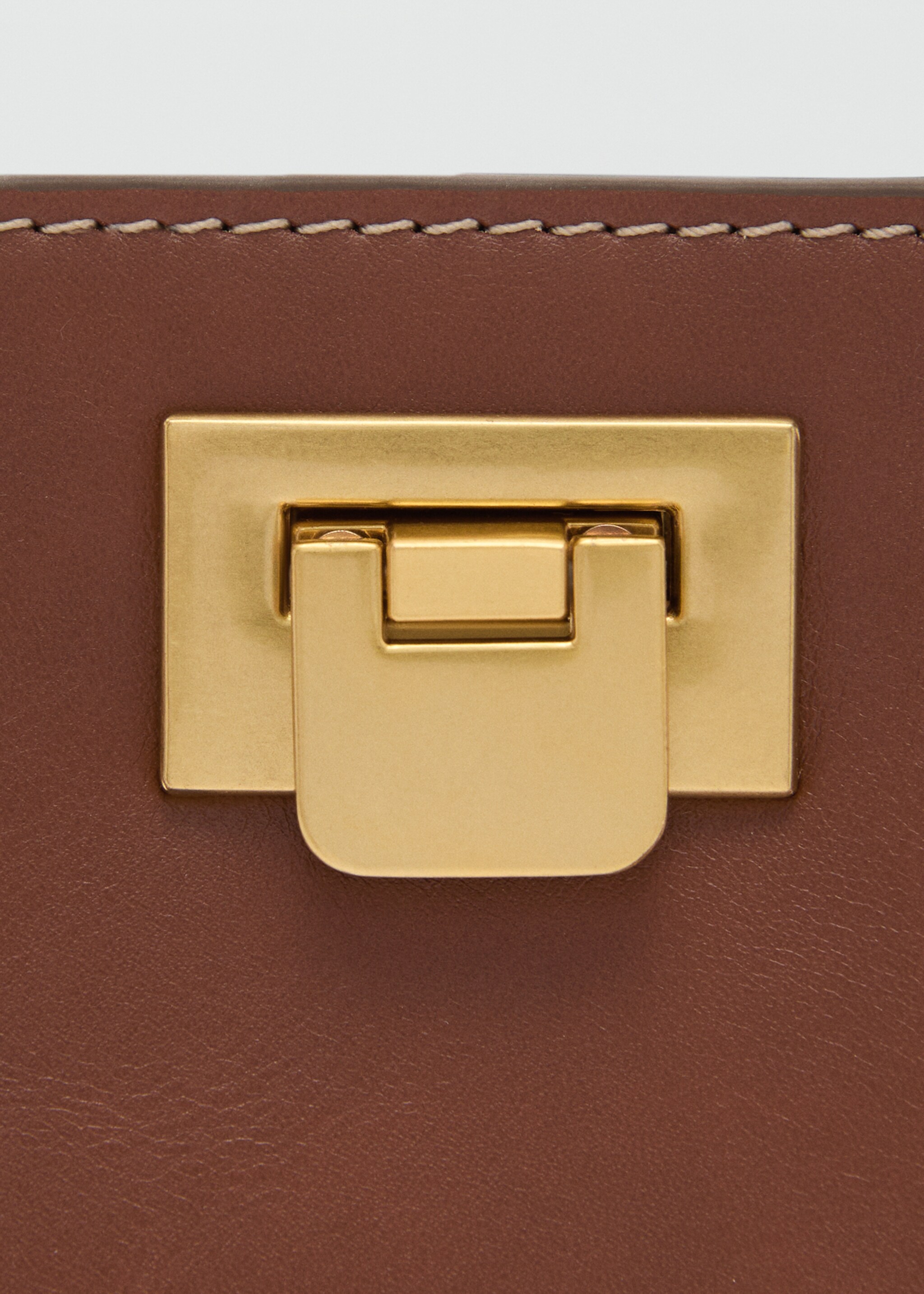 Mini shopper bag with metallic detail - Details of the article 2