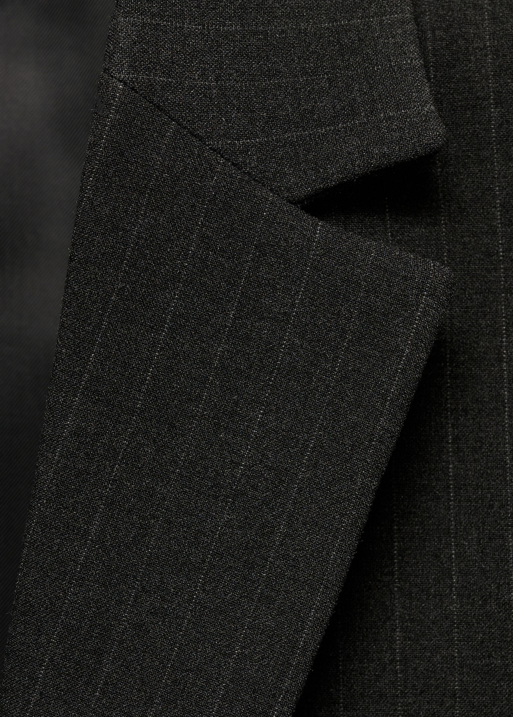 Pinstripe suit blazer