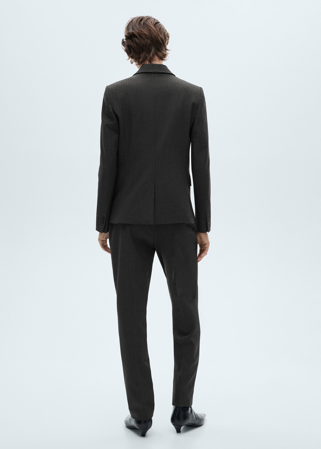 Blazer Nolya de raya diplomática negro
