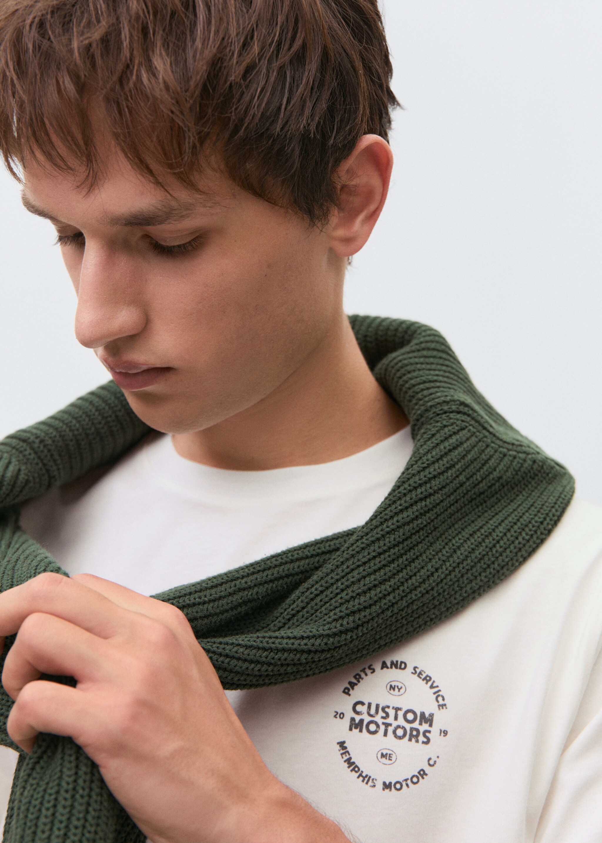Short-sleeved printed t-shirt - Details of the article 1