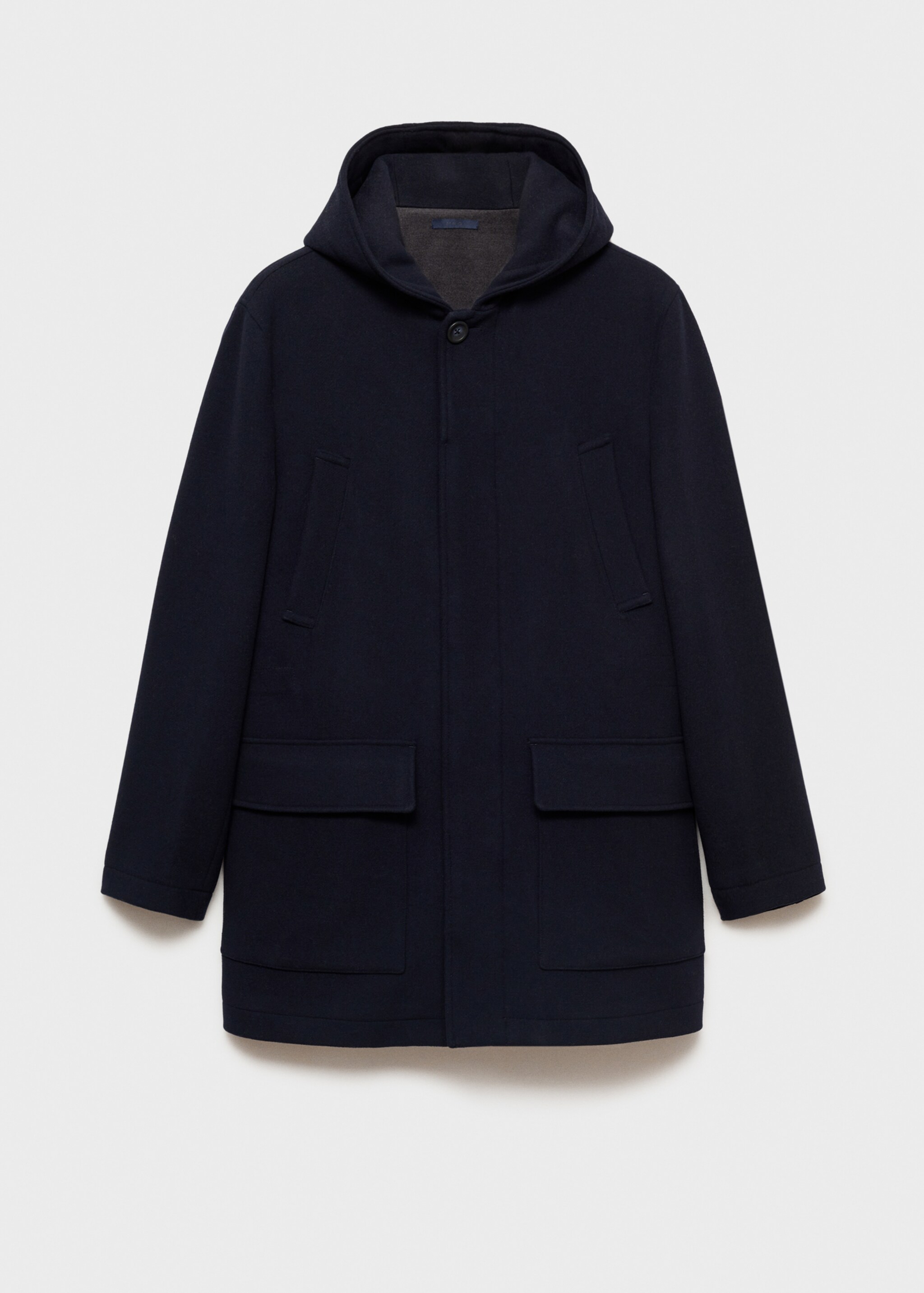 Hooded wool coat - Article without model
