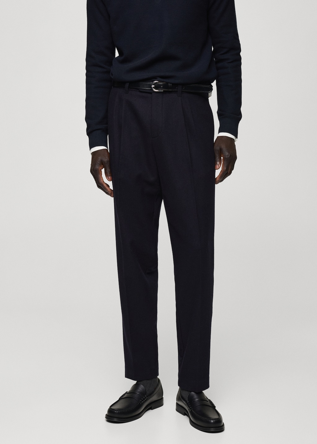 Men's wool flannel dress pants hotsell