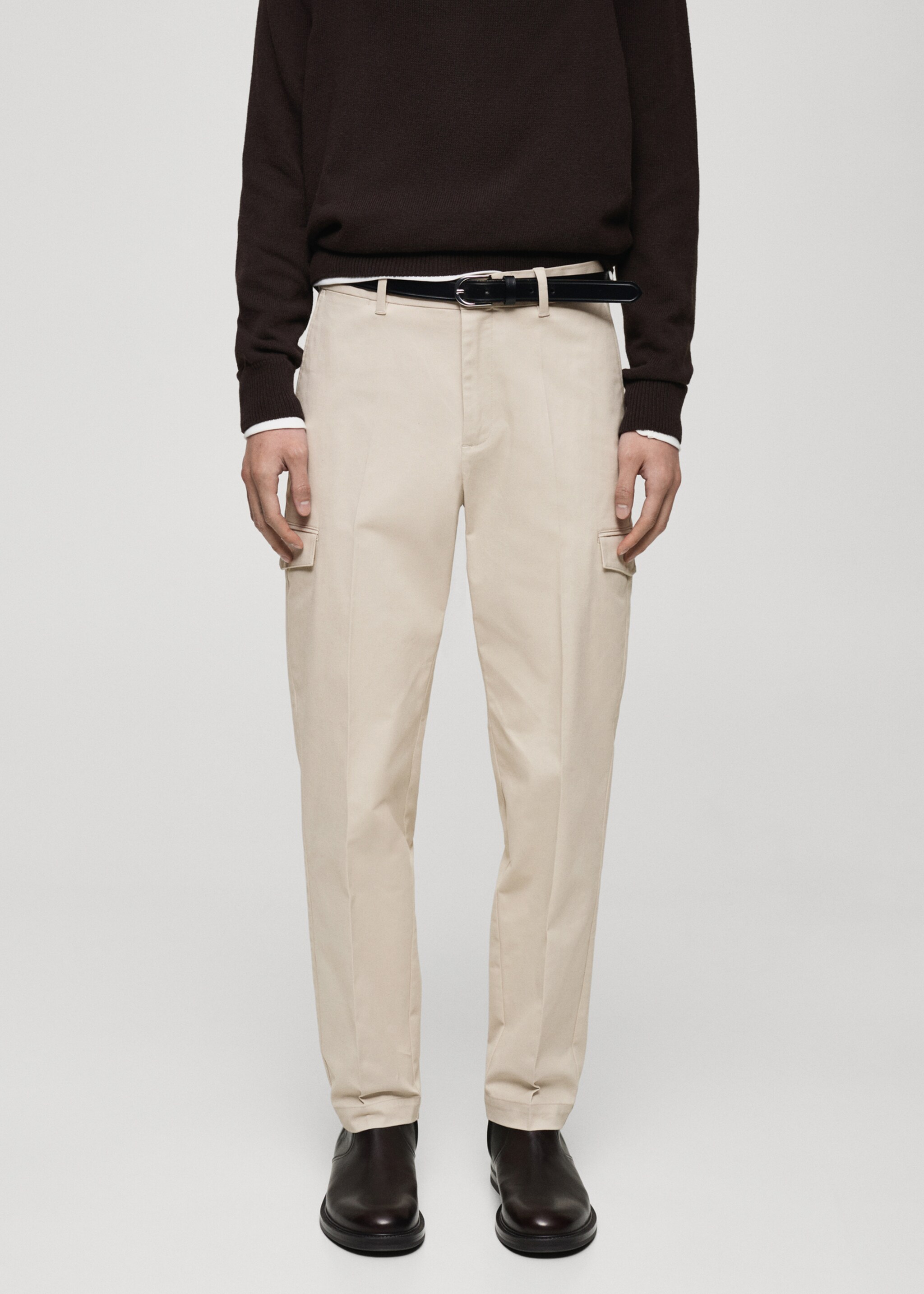 Pantalón cargo algodón regular fit - Plano medio