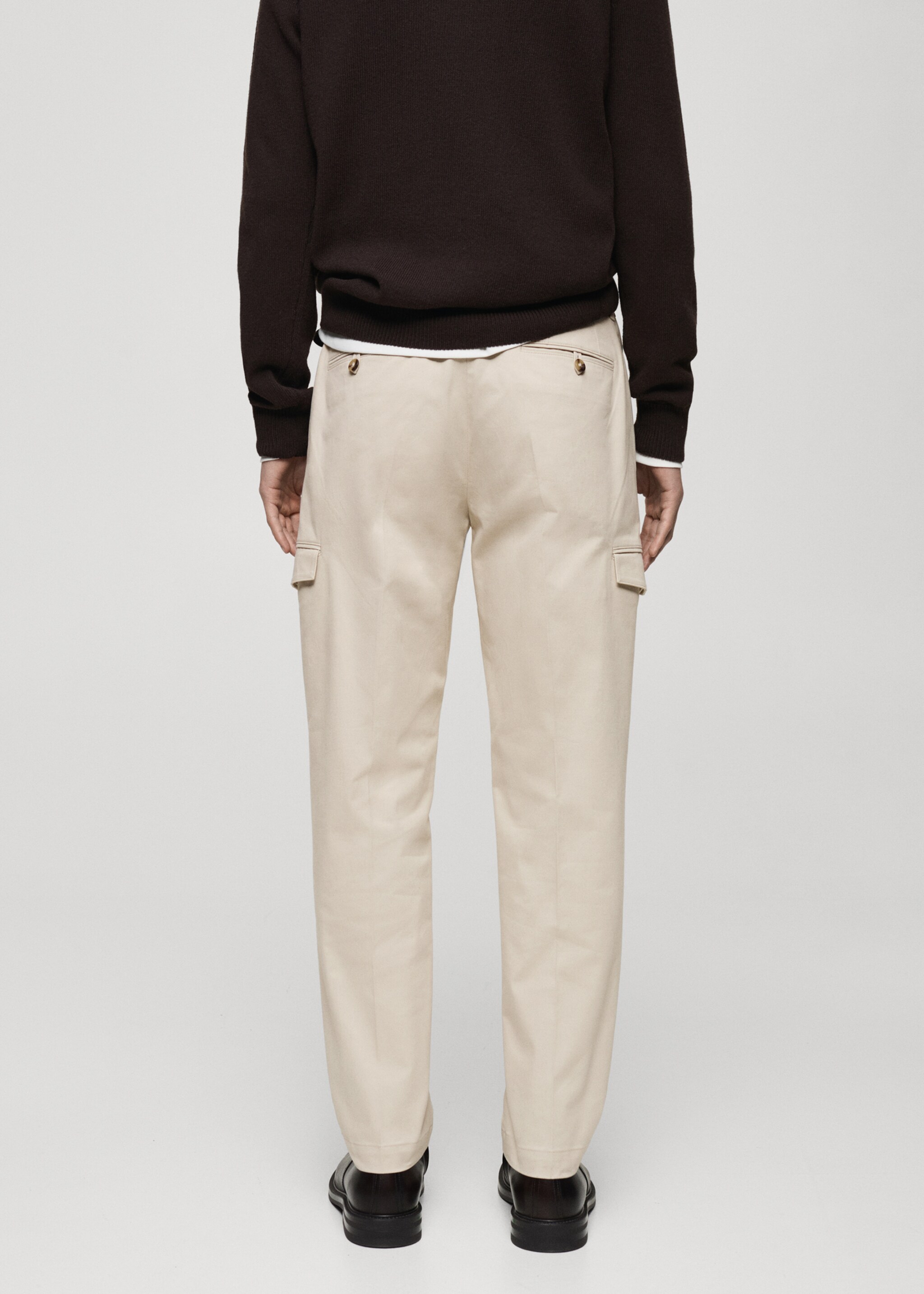 Pantalón cargo algodón regular fit - Reverso del artículo