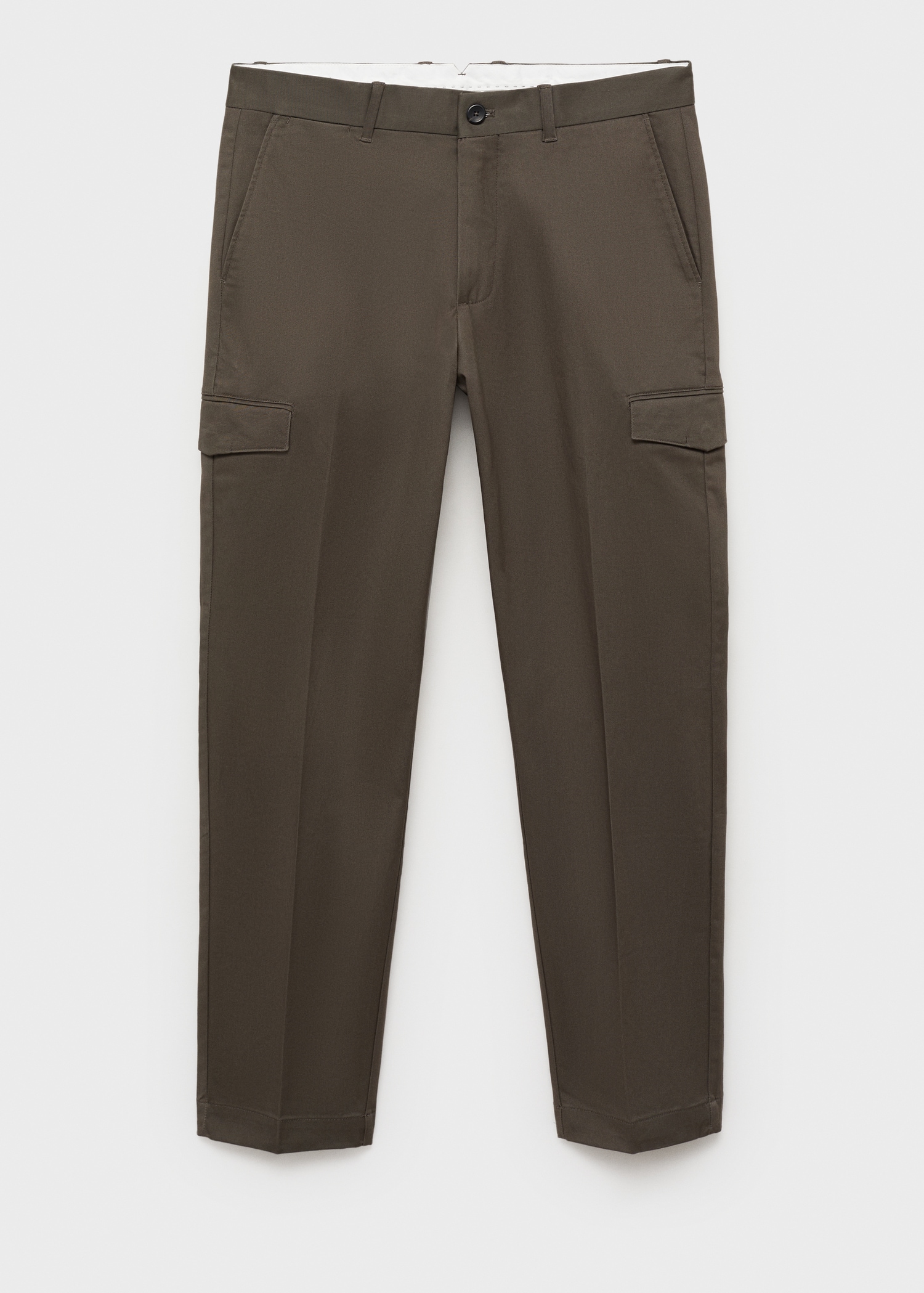 Regular-fit cotton cargo pants - Article without model