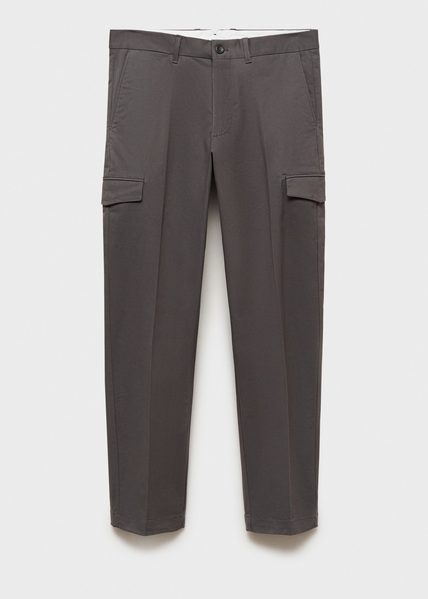 Regular-fit cotton cargo pants - Article without model