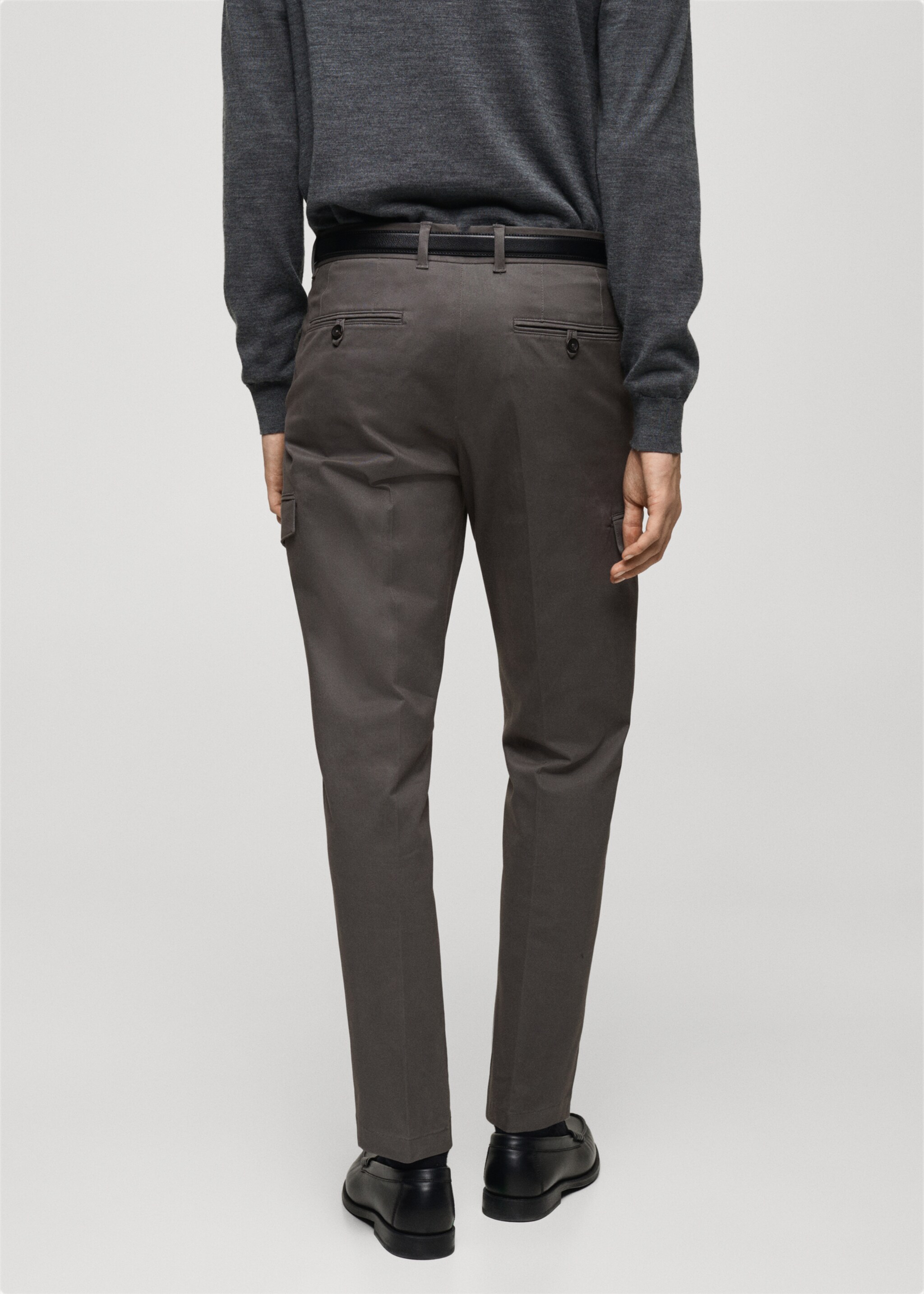 Pantalon cargo coton regular-fit - Verso de l’article