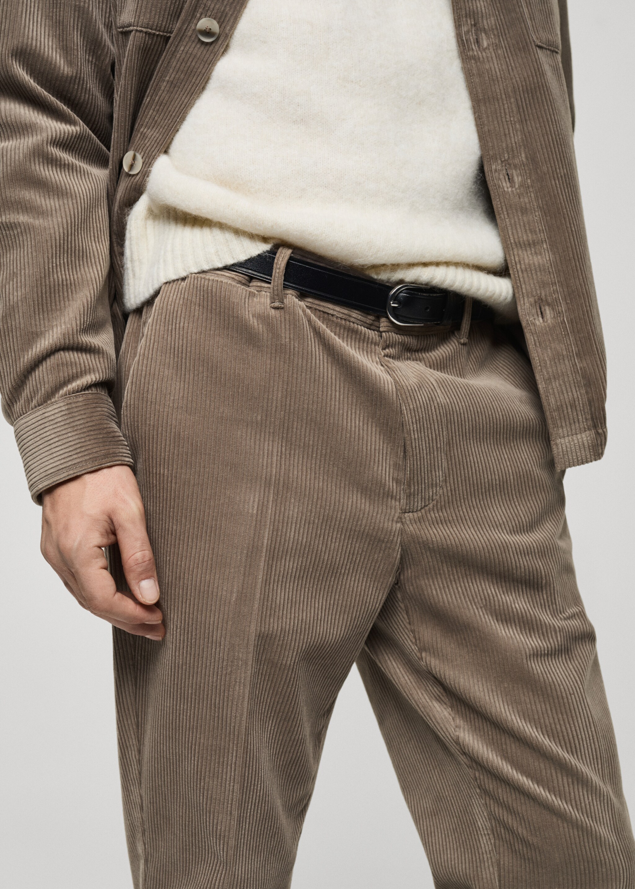 Manšestrové kalhoty regular fit - Detail zboží 1
