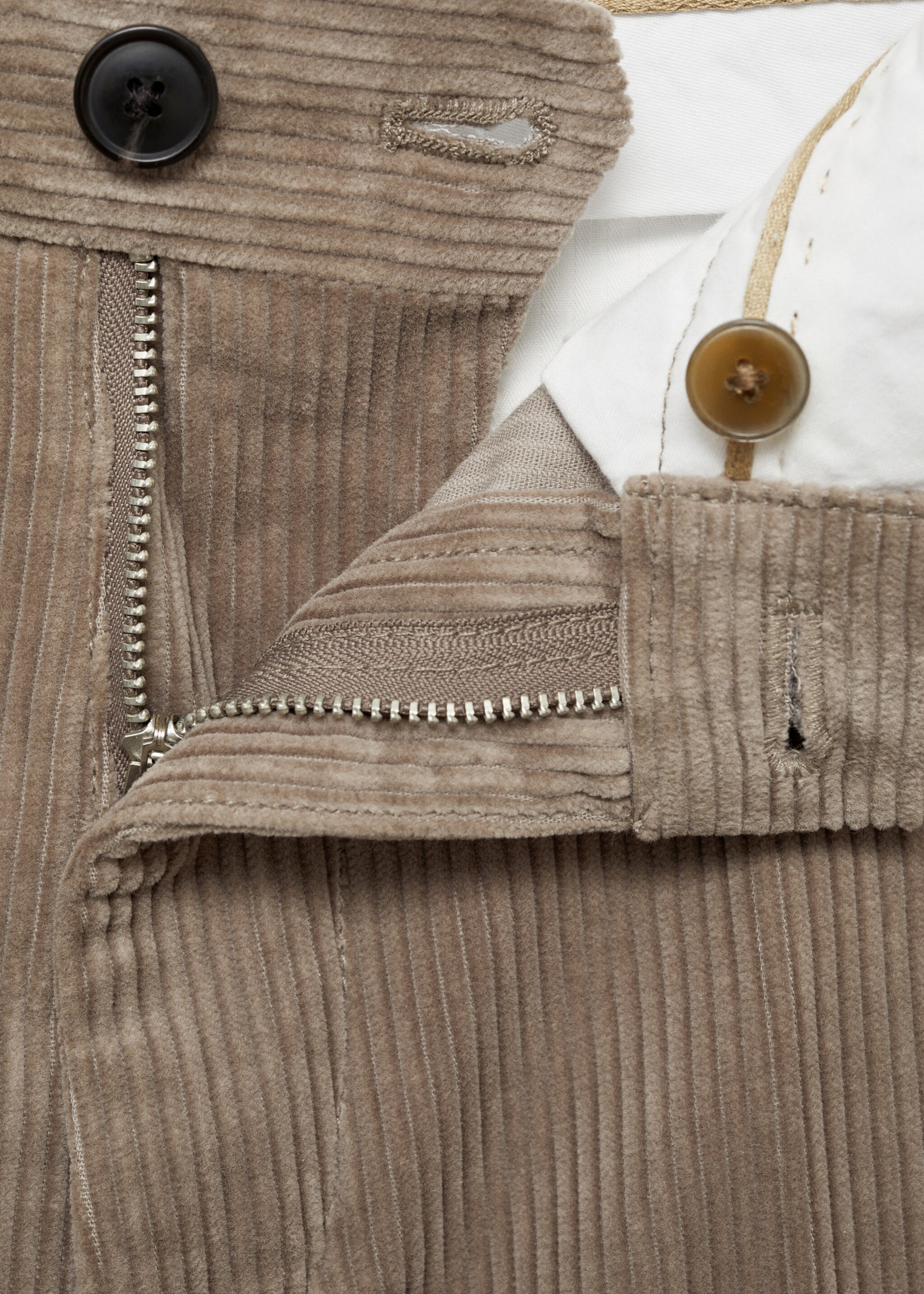 Corduroy regular-fit trousers - Details of the article 8
