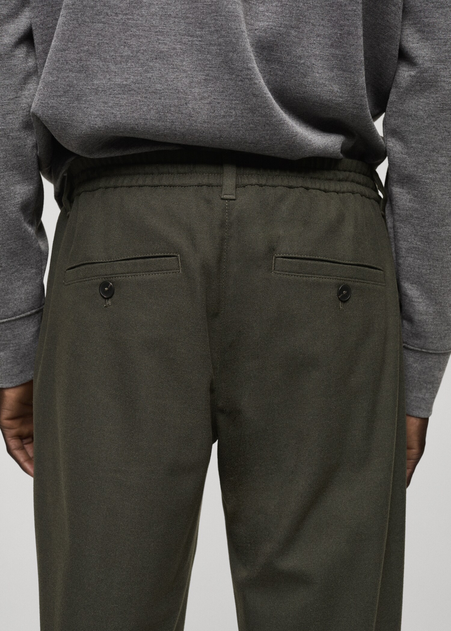 Cotton pants with adjustable drawstring - Details of the article 6