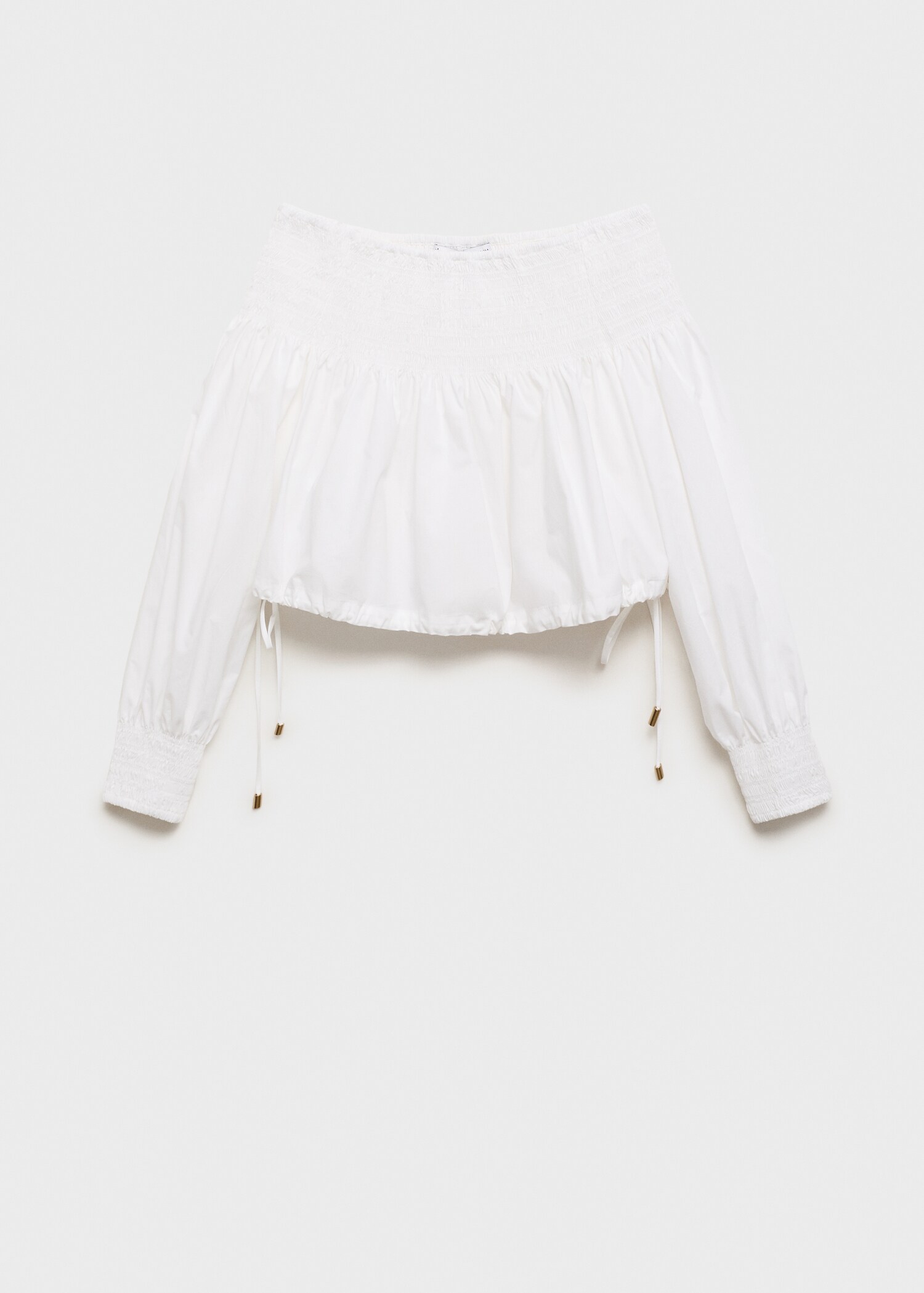 Gathered off-the-shoulder blouse - Article without model