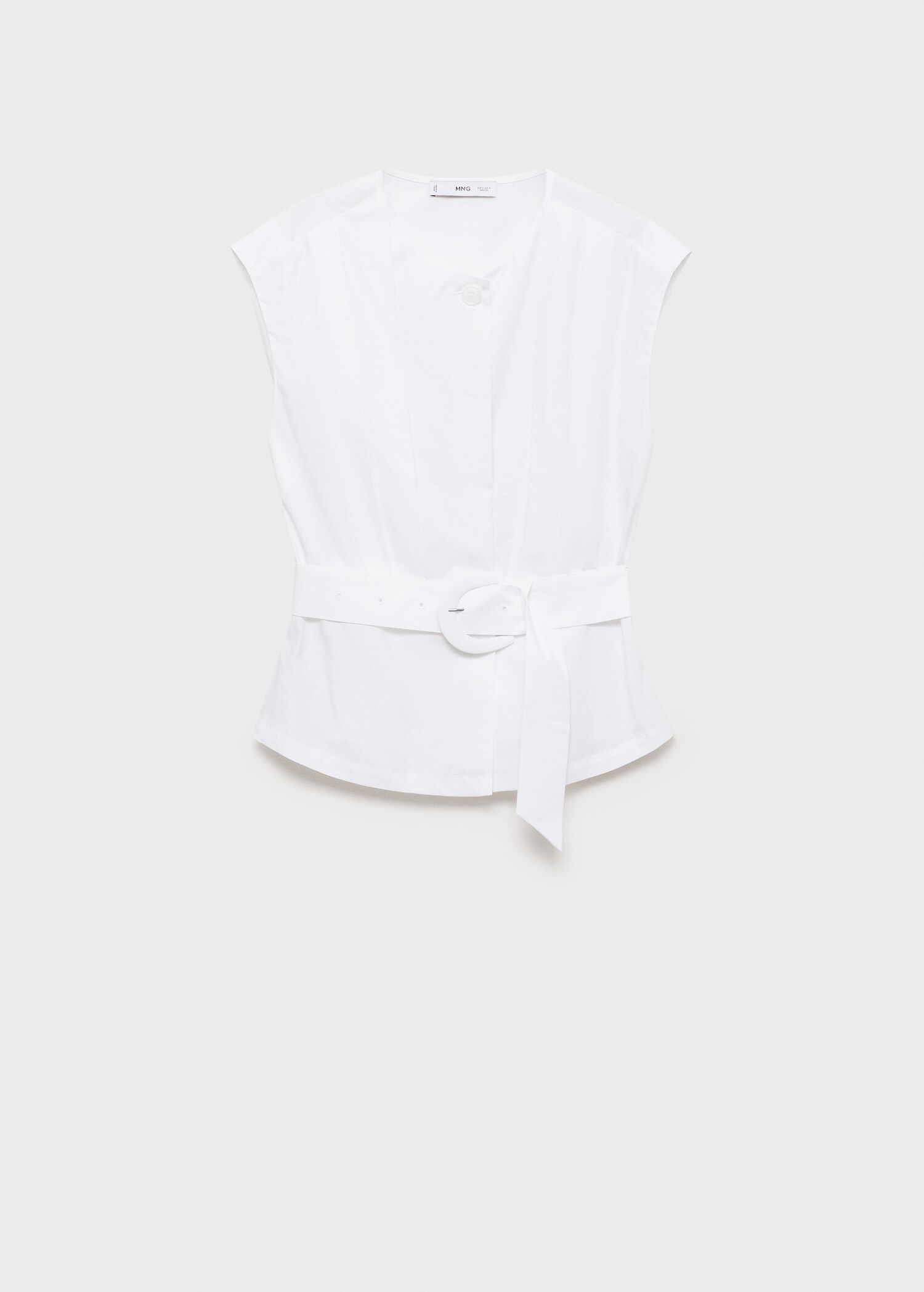 Pleated blouse with belt - Article without model