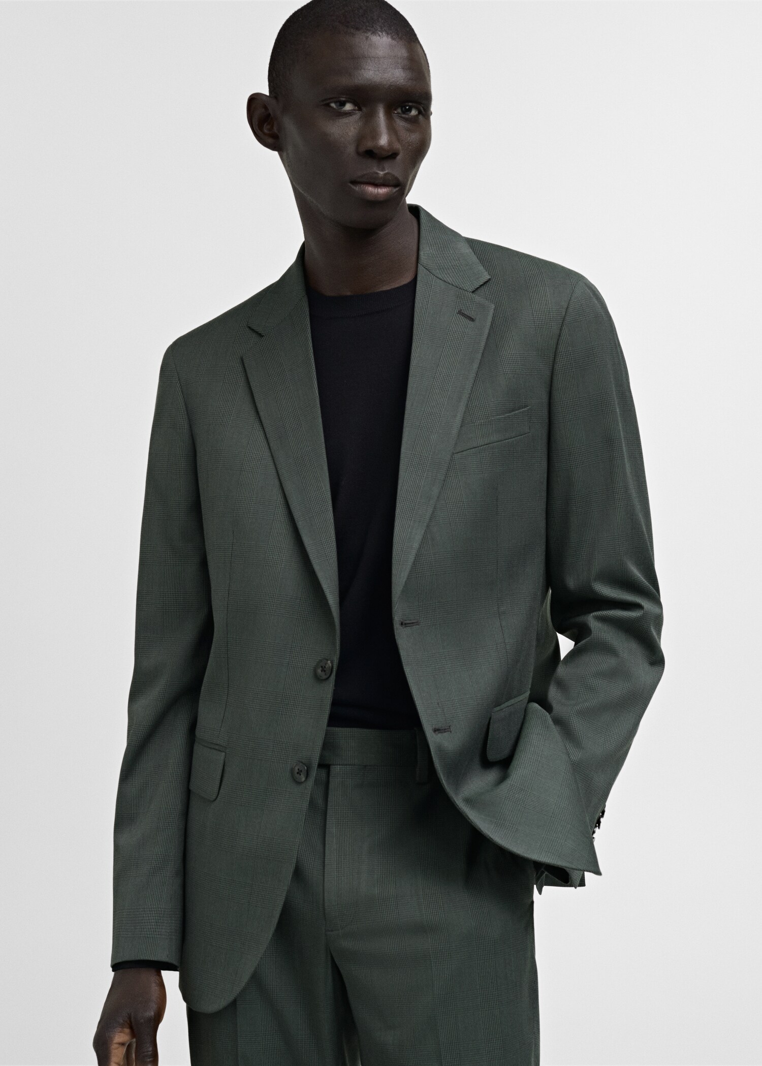 Milan Glen ekose blazer ceket - Orta plan