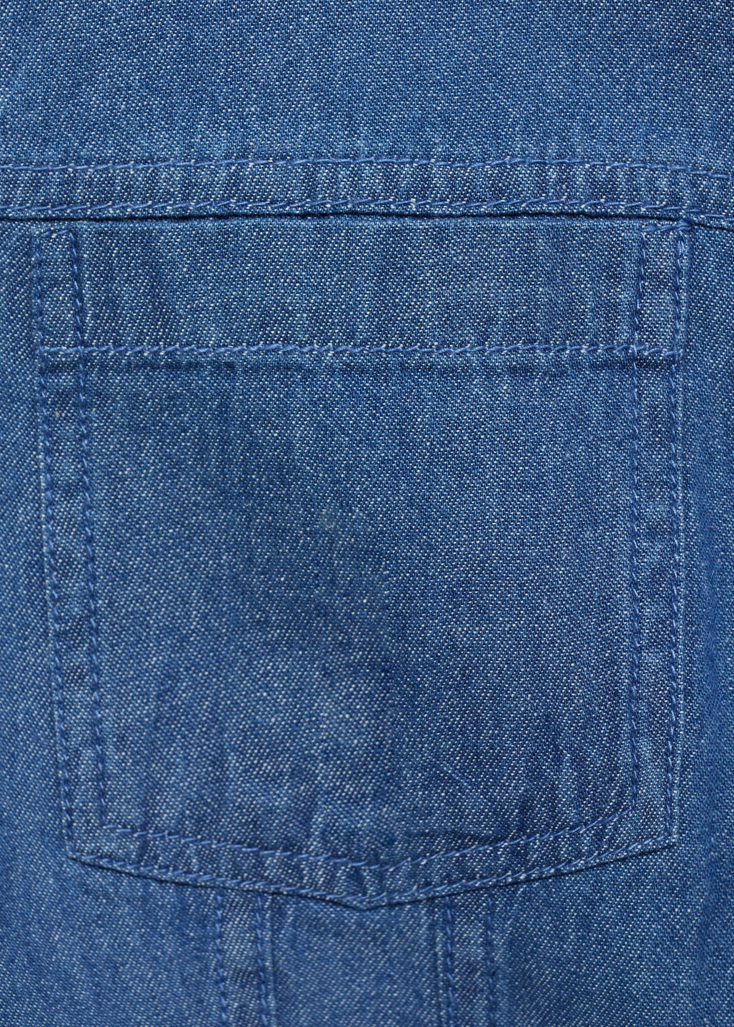 Short denim dress - Details of the article 0