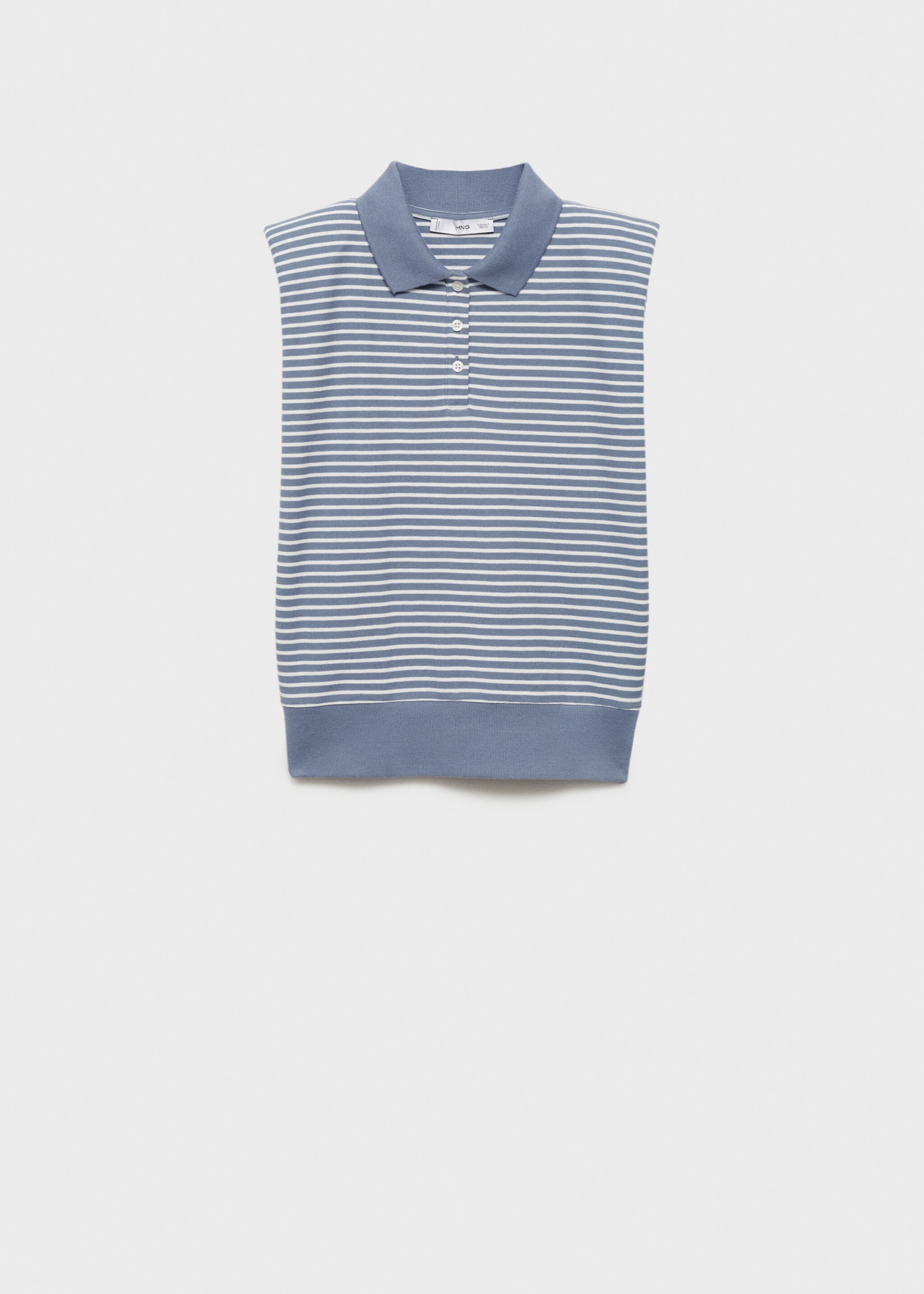 Striped cotton polo shirt - Article without model